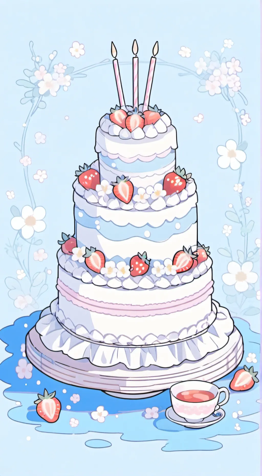 ai character: hear me out cake  background
