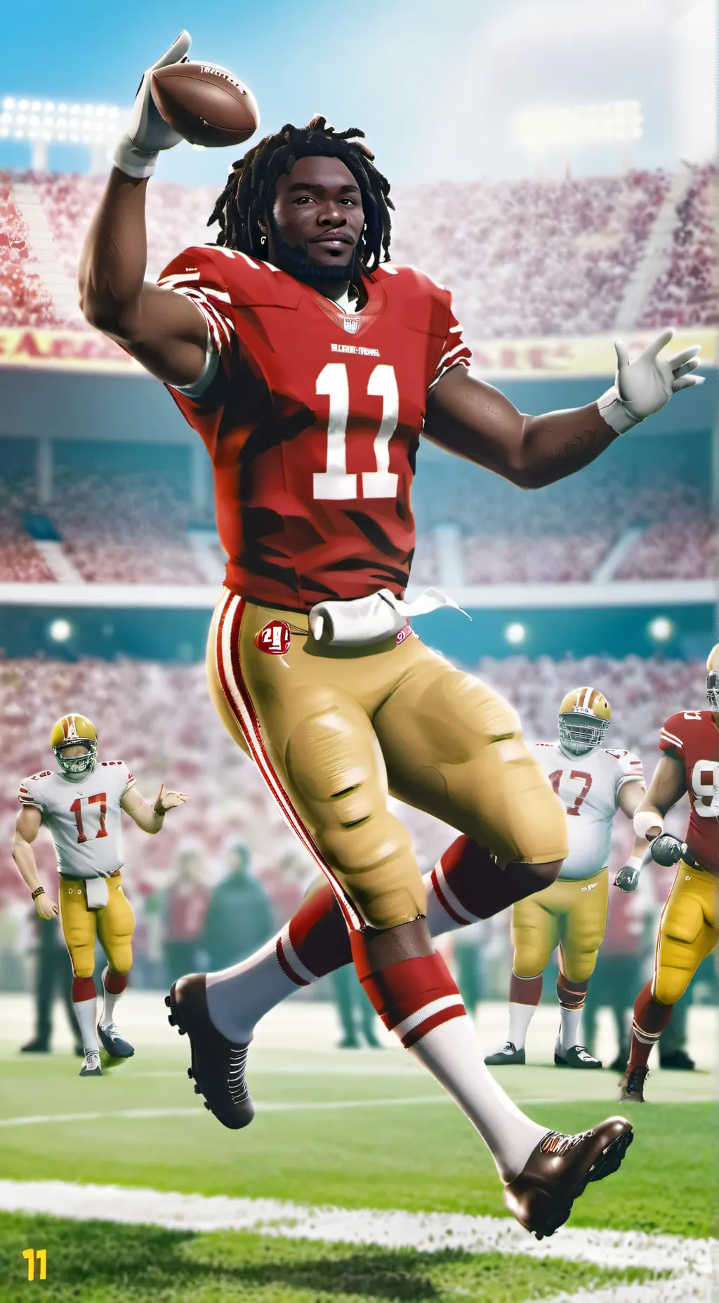 ai character: Brandon aiyuk  background