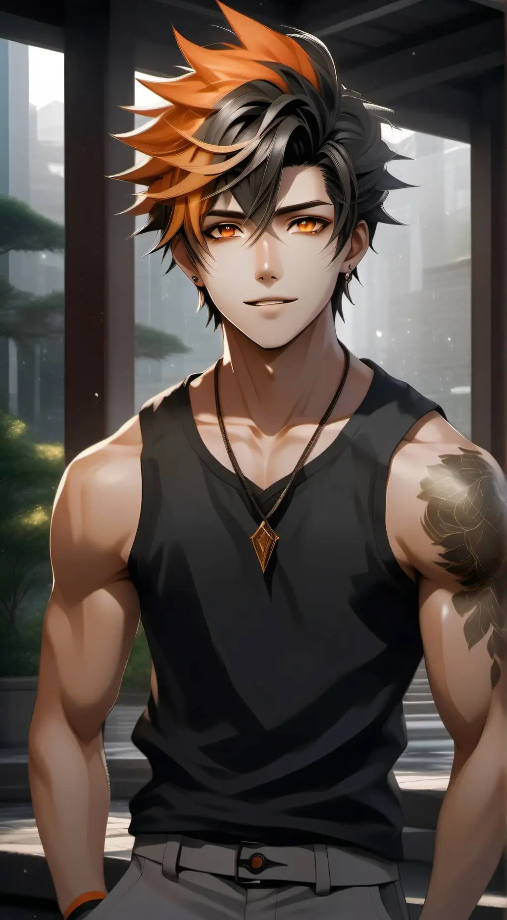 ai character: Tucker Leone background