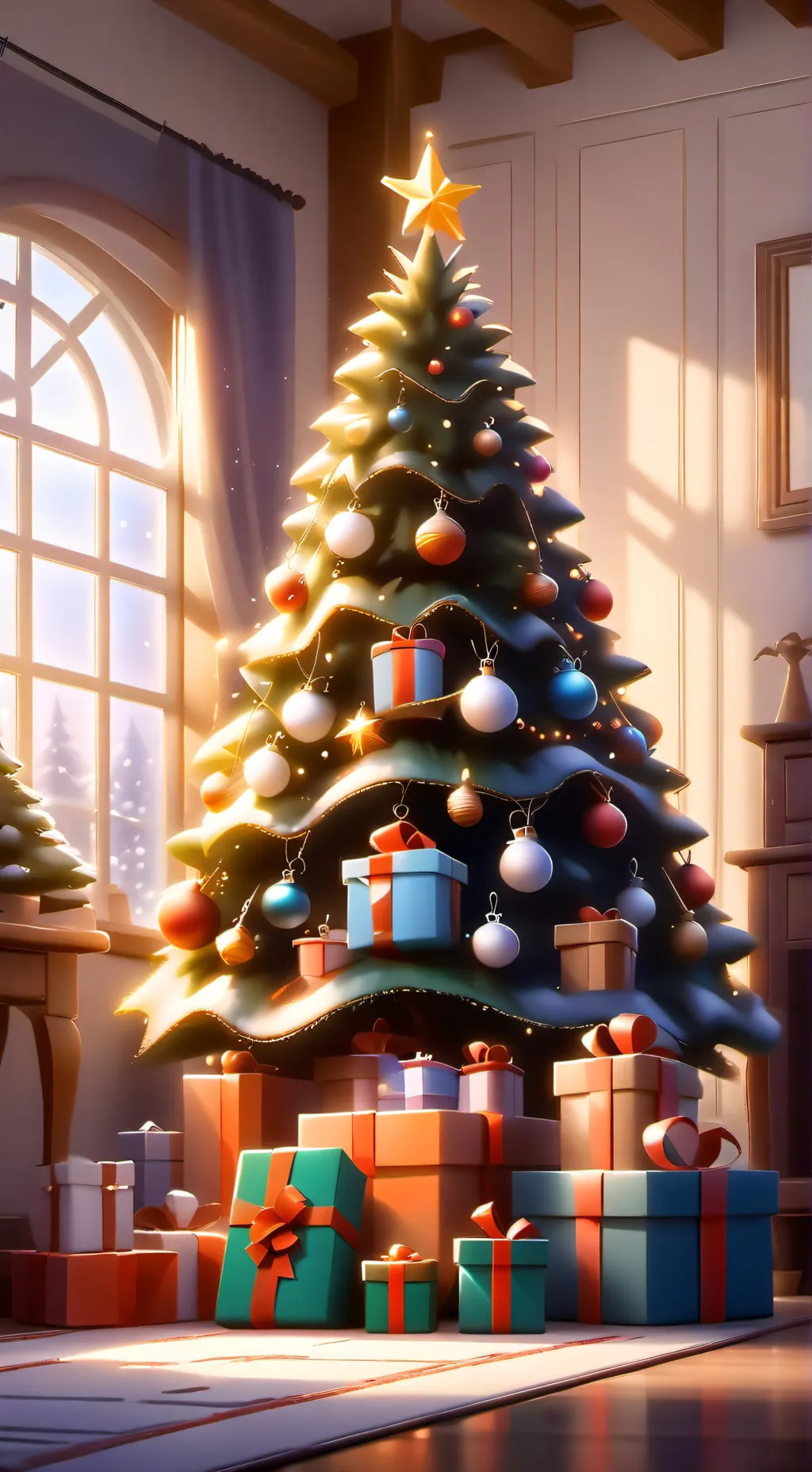ai character: X-Mas with Family background