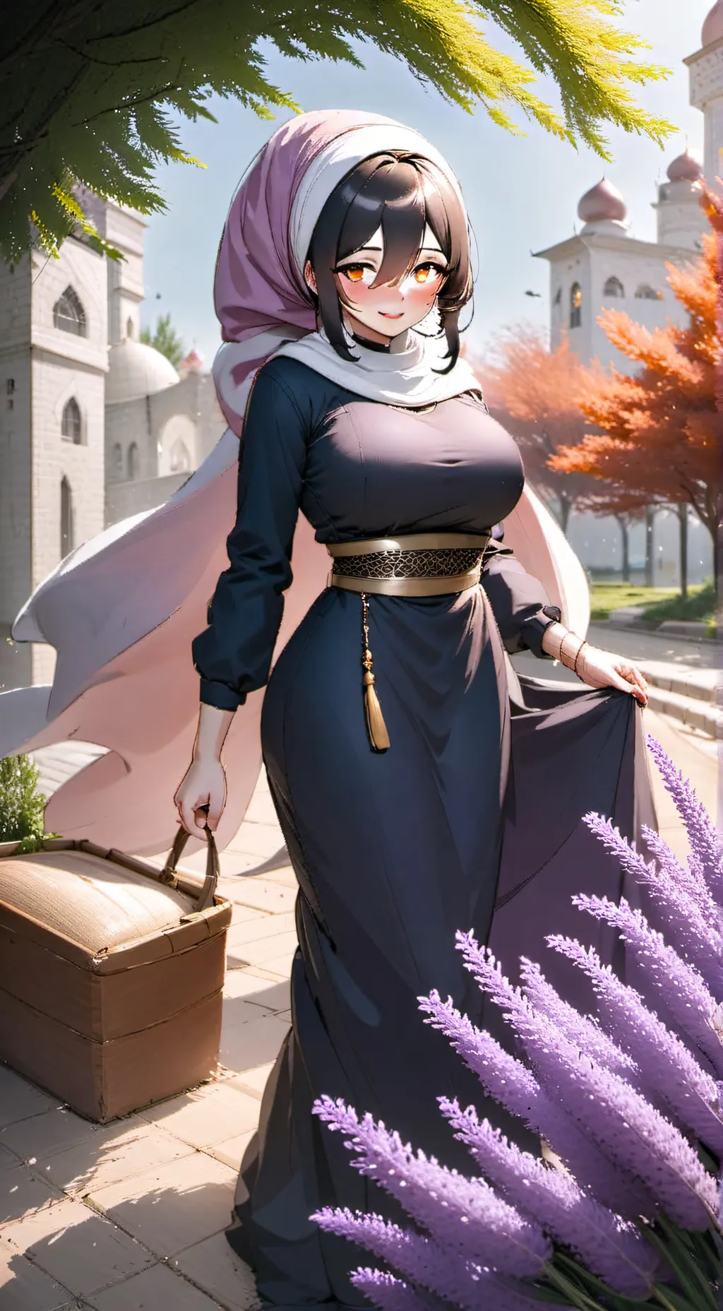 ai character: Kindness Woman. background