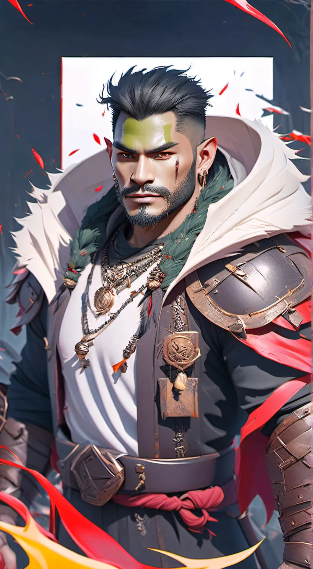 ai character: king leo background