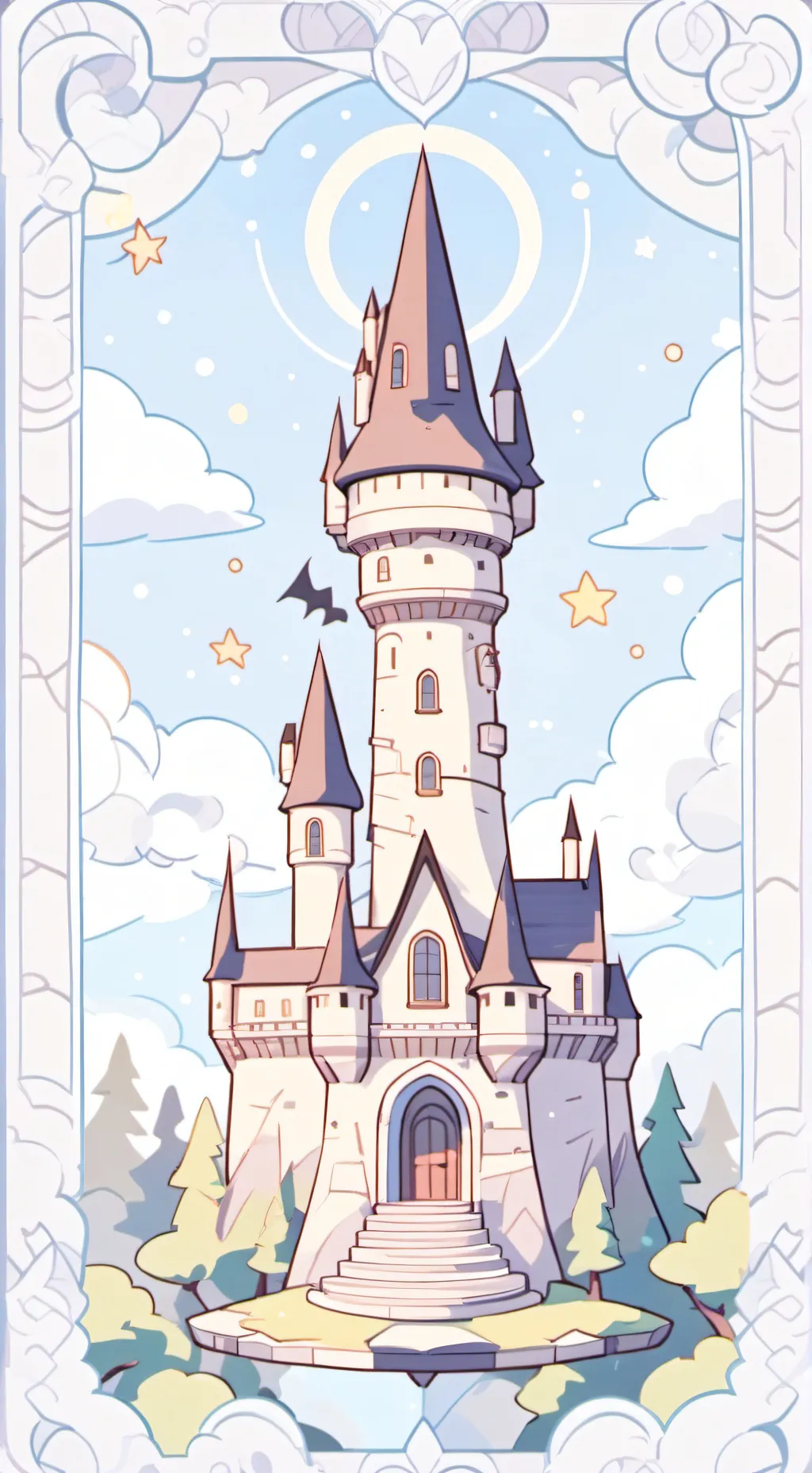 ai character: Astronomy tower🐍 background