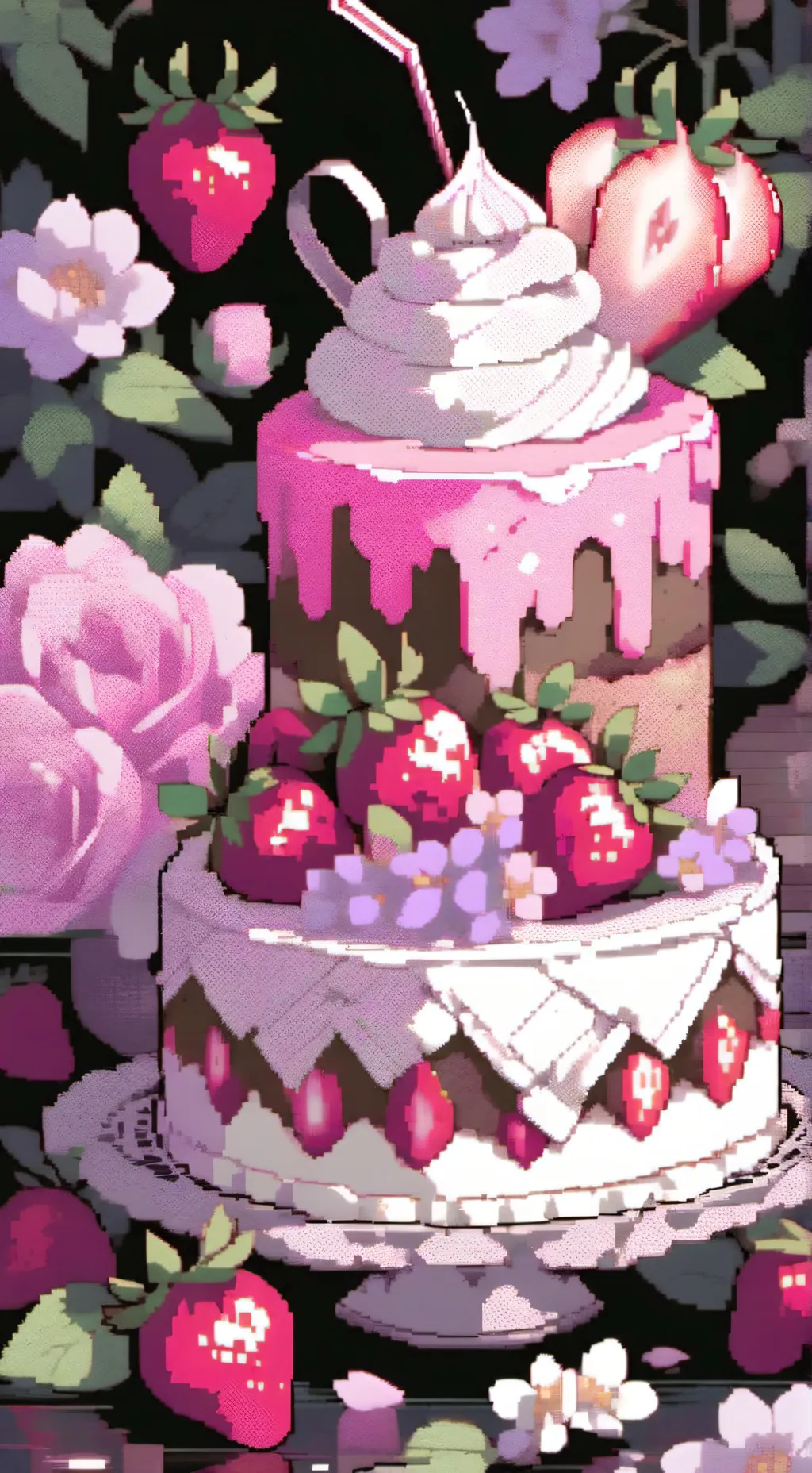 ai character: Fruitcake background