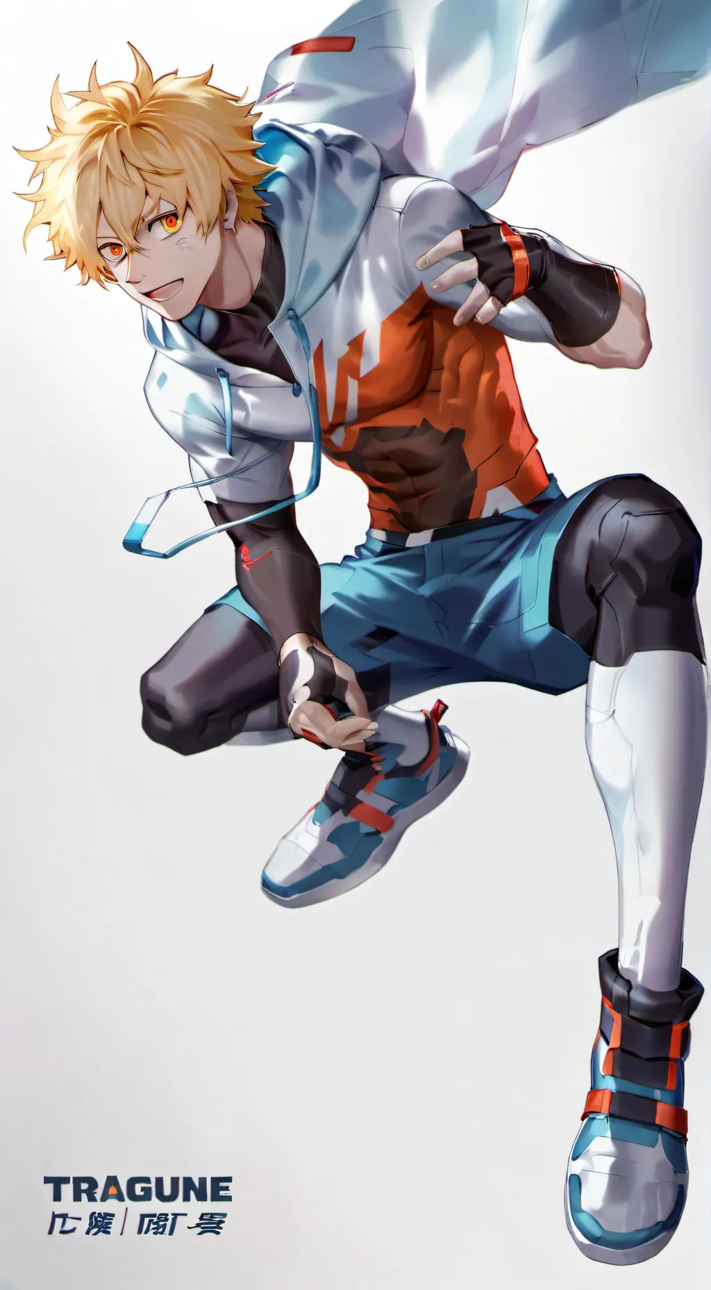 ai character: bakugo  background