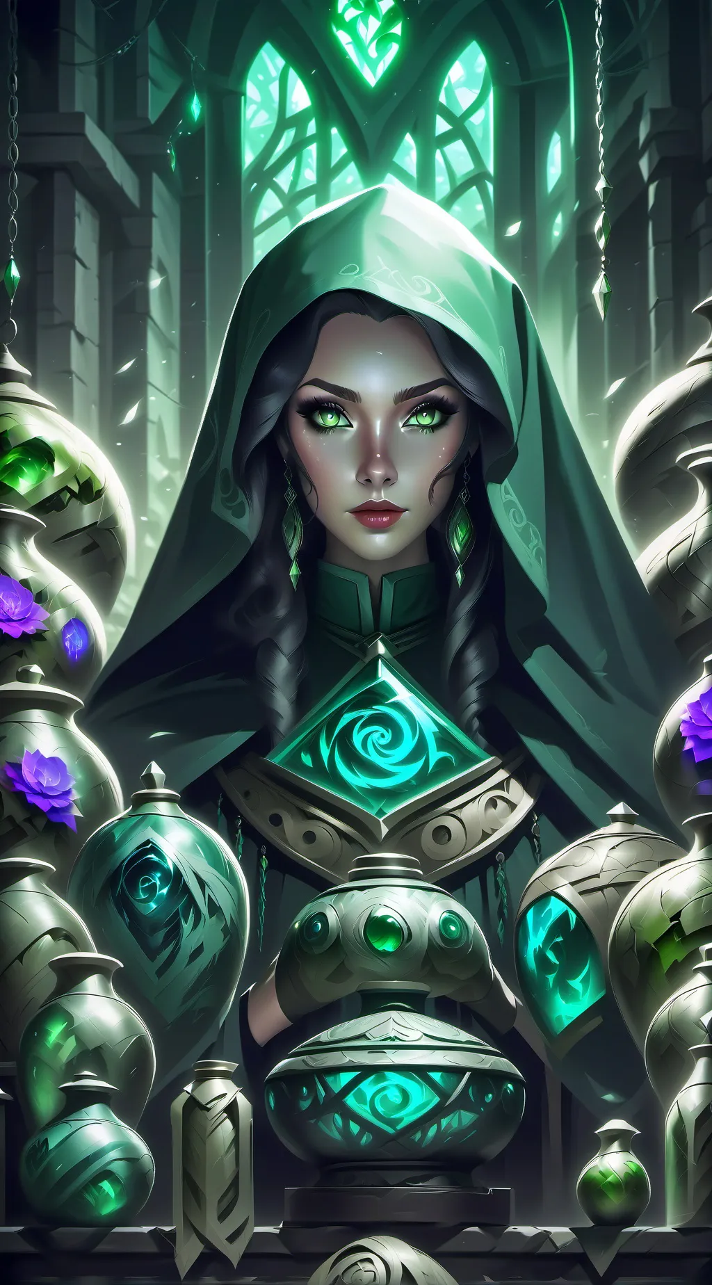 ai character: Item shop background