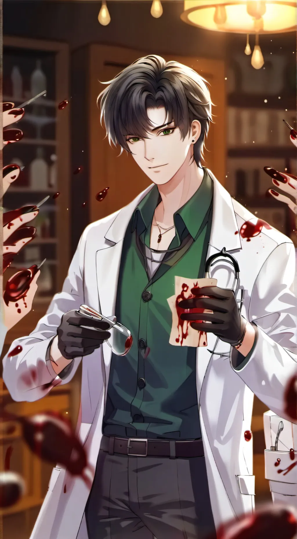 ai character: Adrien  background