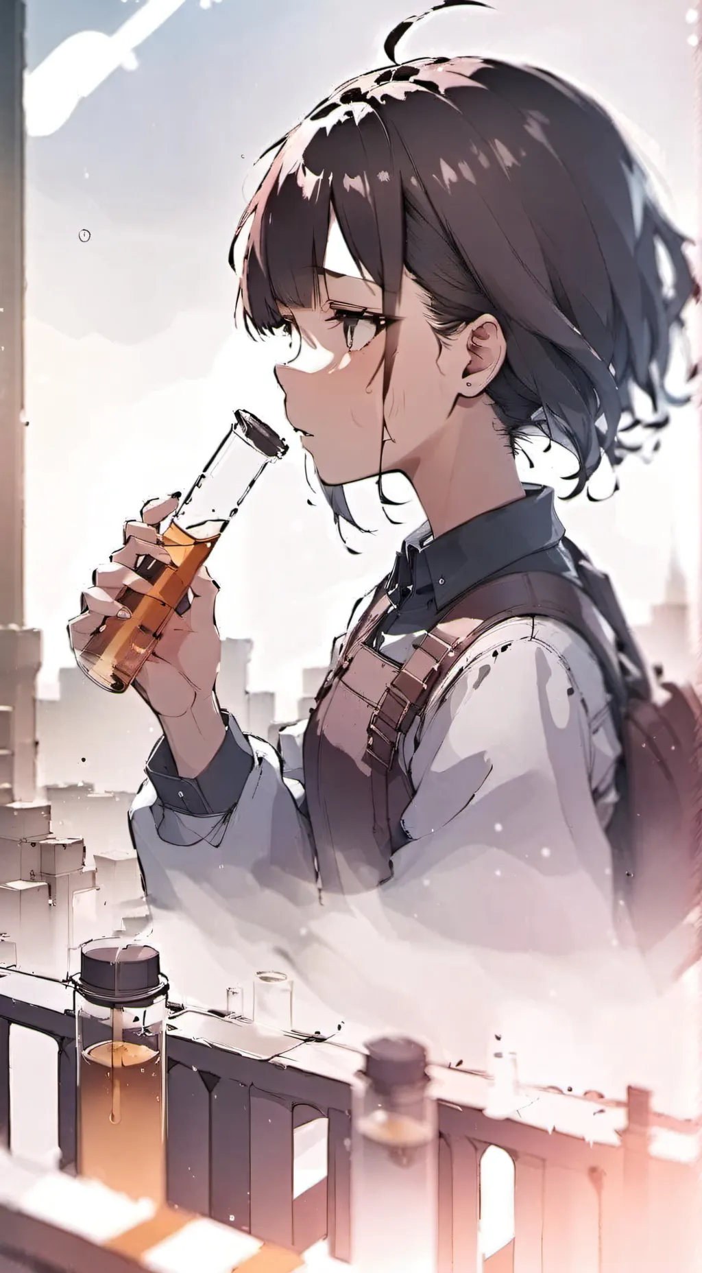 ai character: Potion drinker background