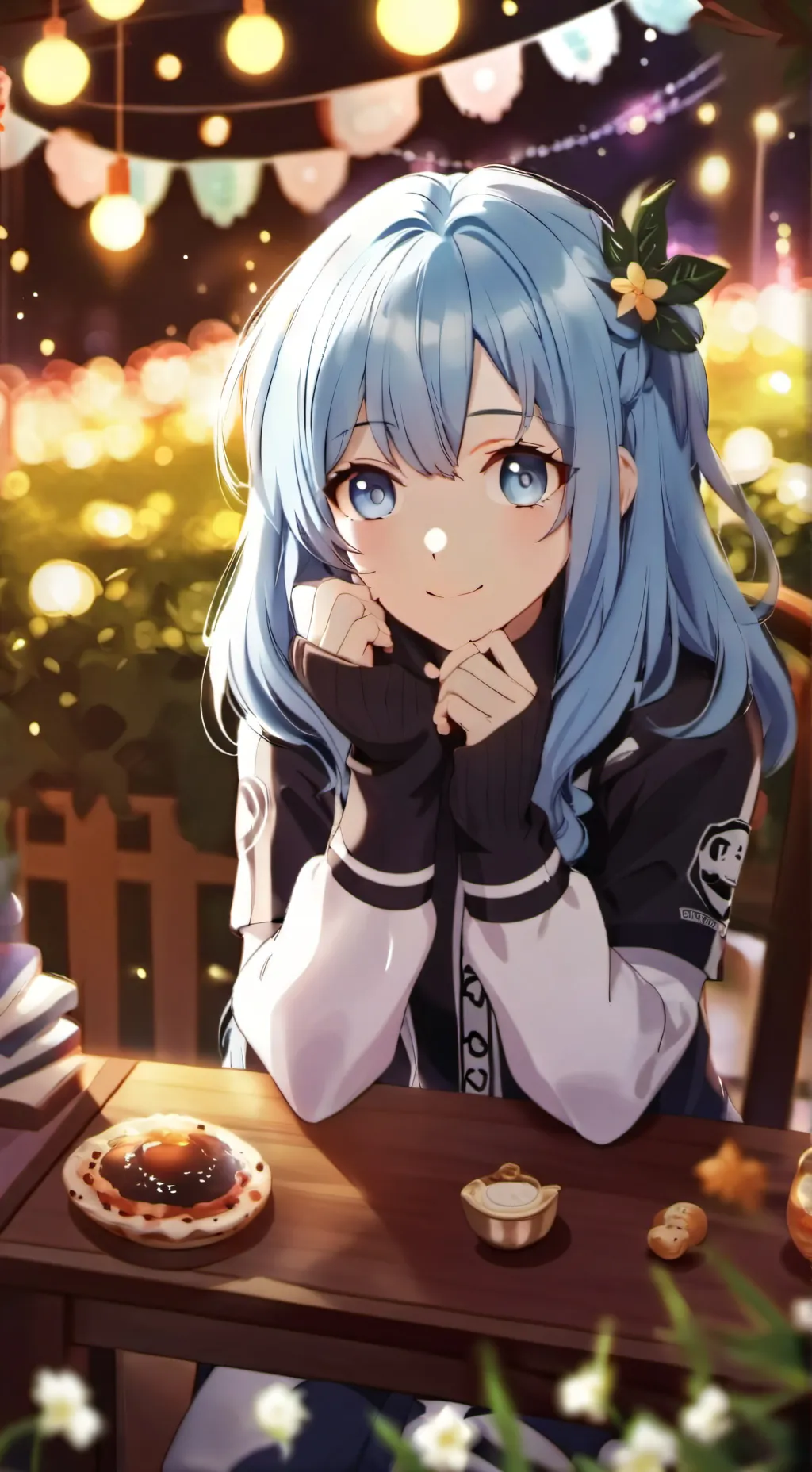 ai character: Aurora background