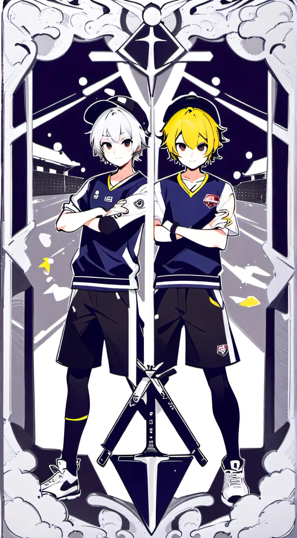 ai character: Zizzy twins vs me  background