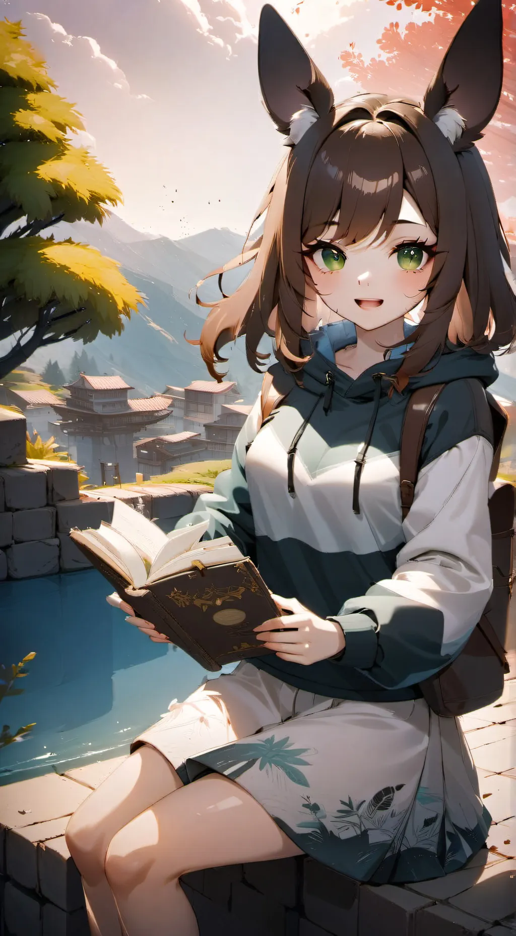 ai character: Ellie  background