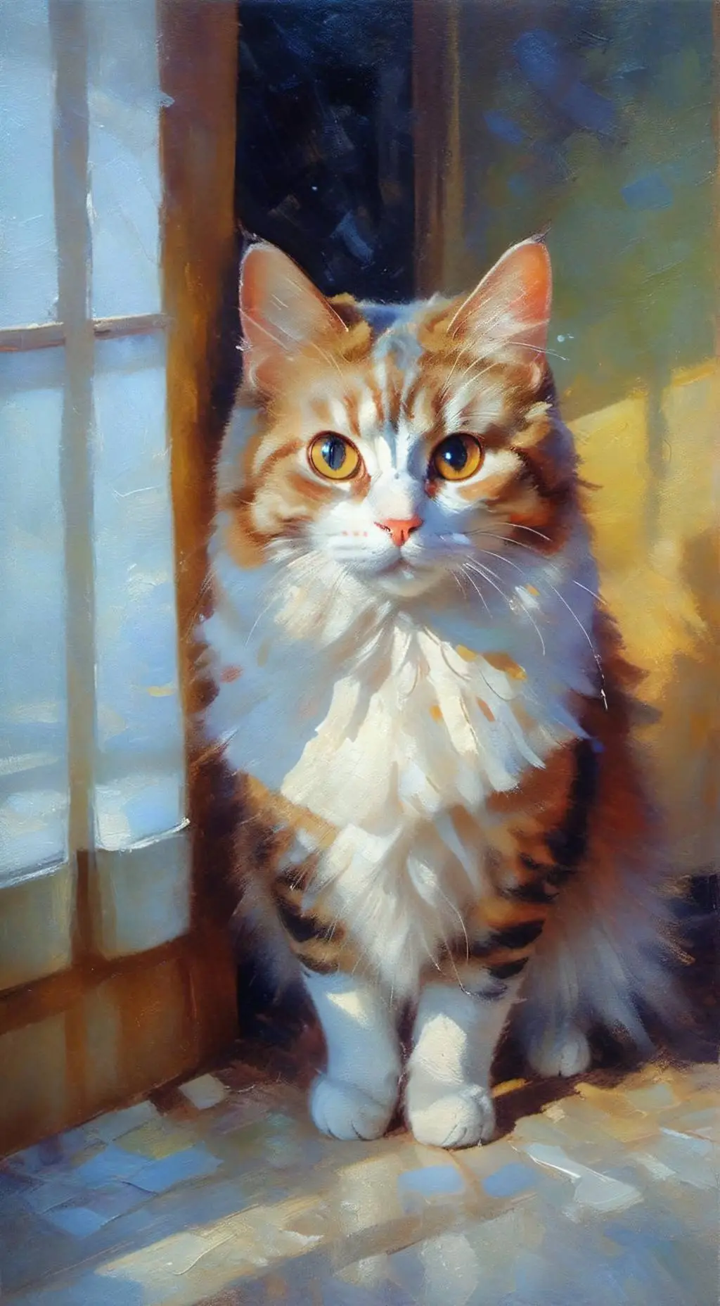 ai character: Replacement cat background