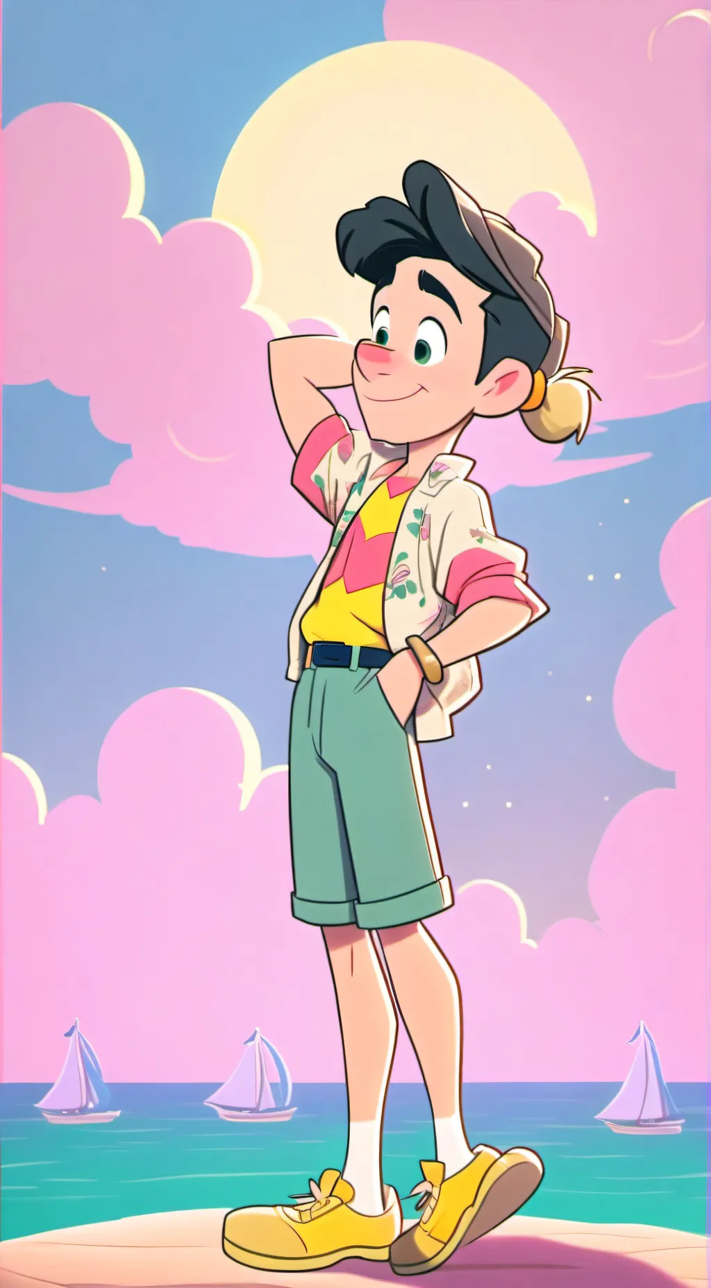 ai character: Hipsterio Lentejo background