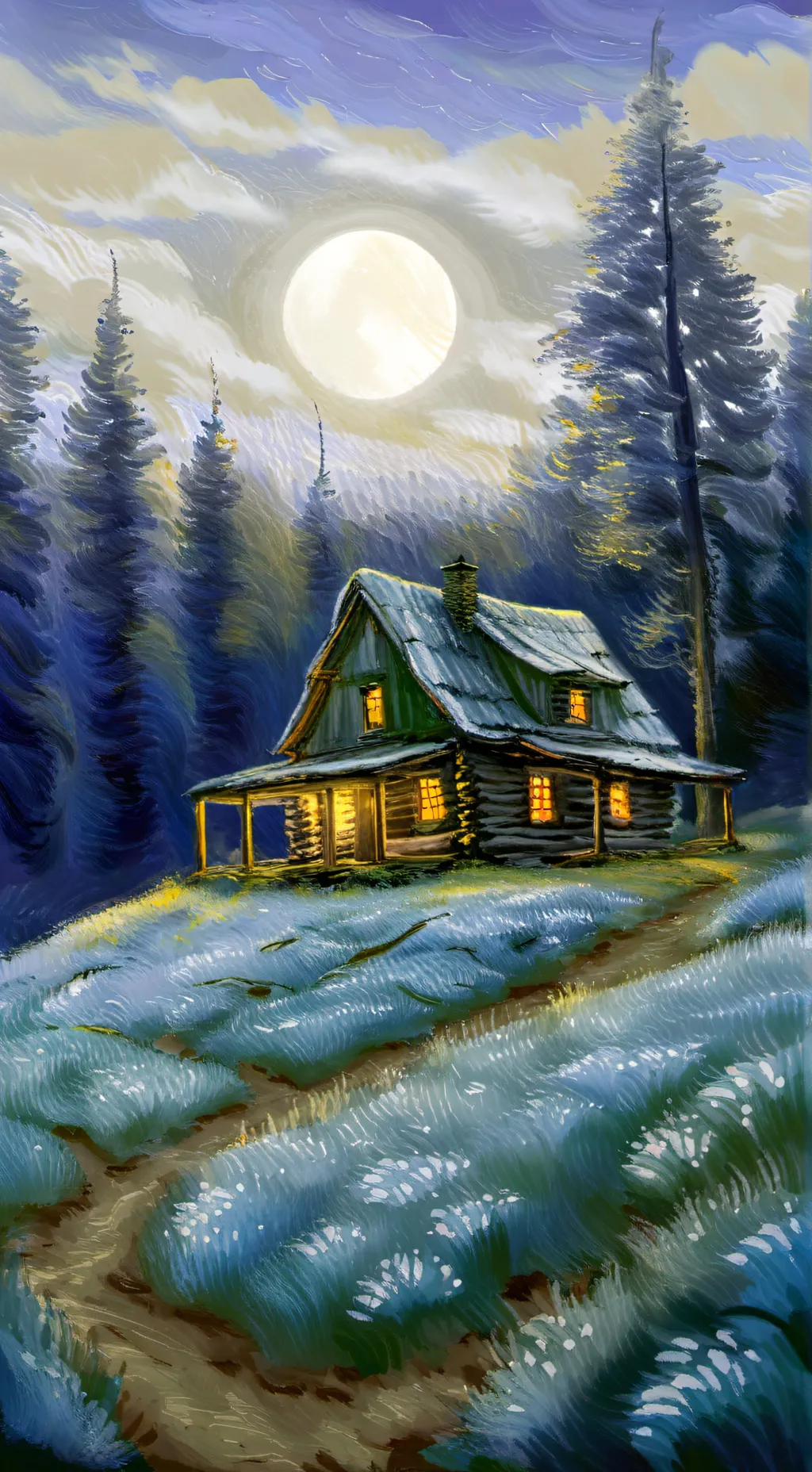 ai character: Cabin fever background