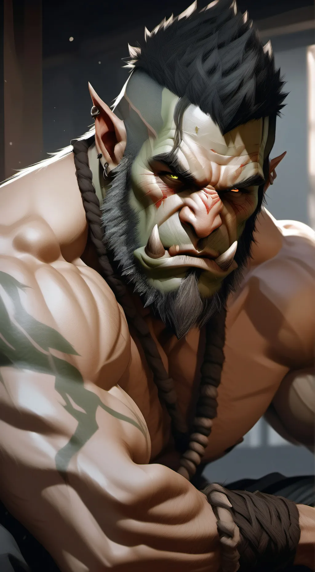 ai character: TONY HOLLOWS background