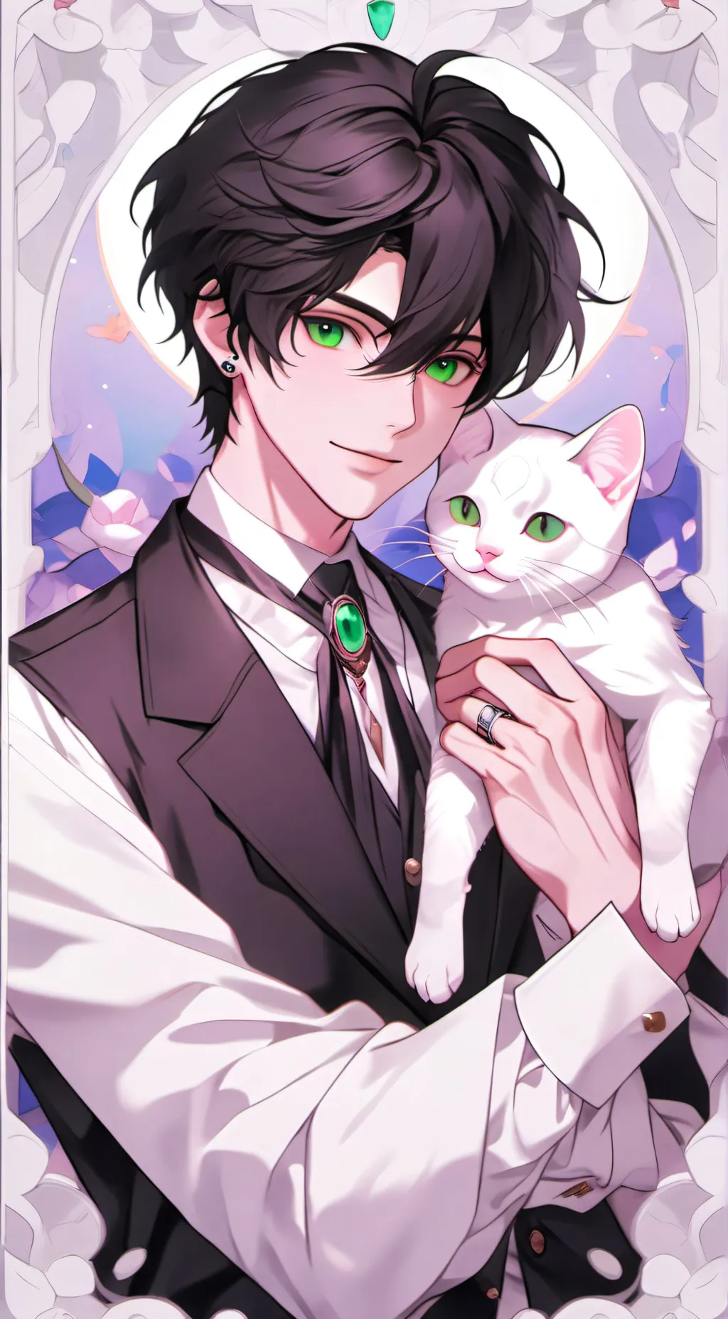 ai character: TRANSLATOR!! background