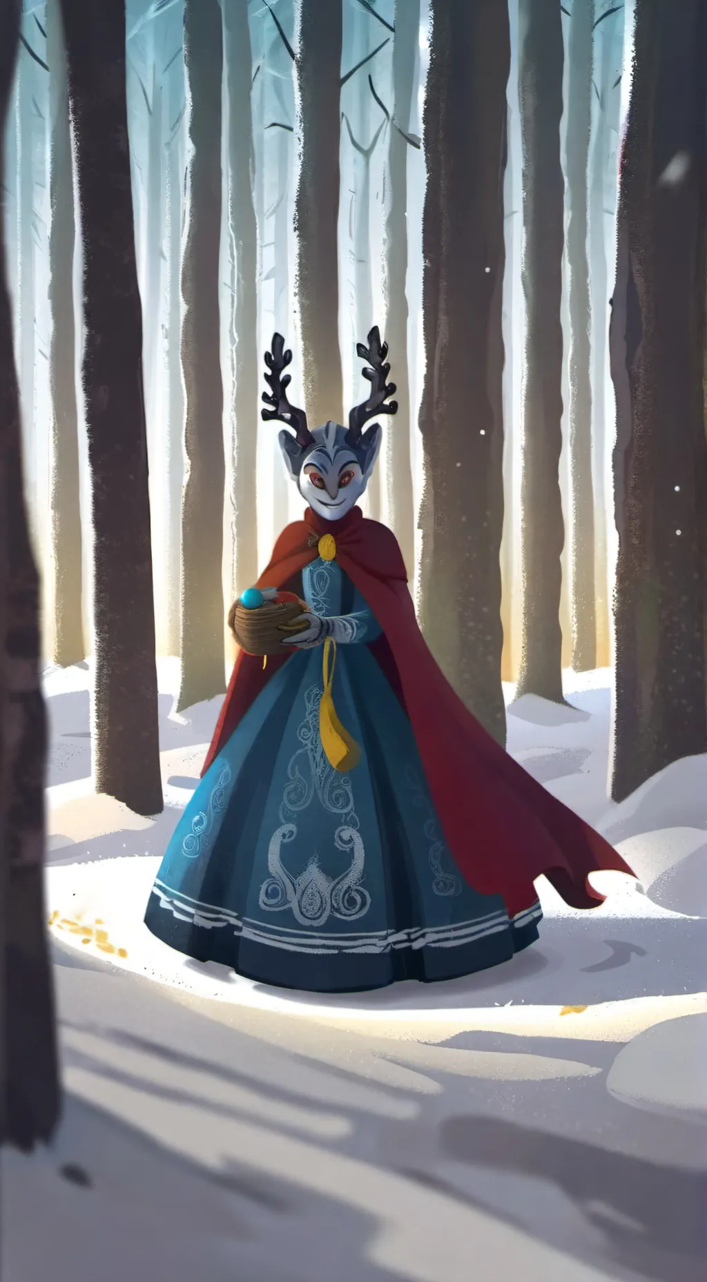 ai character: Stolas blitzø background