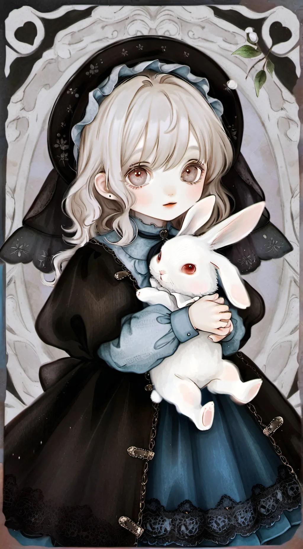 ai character: emm&fluffy background
