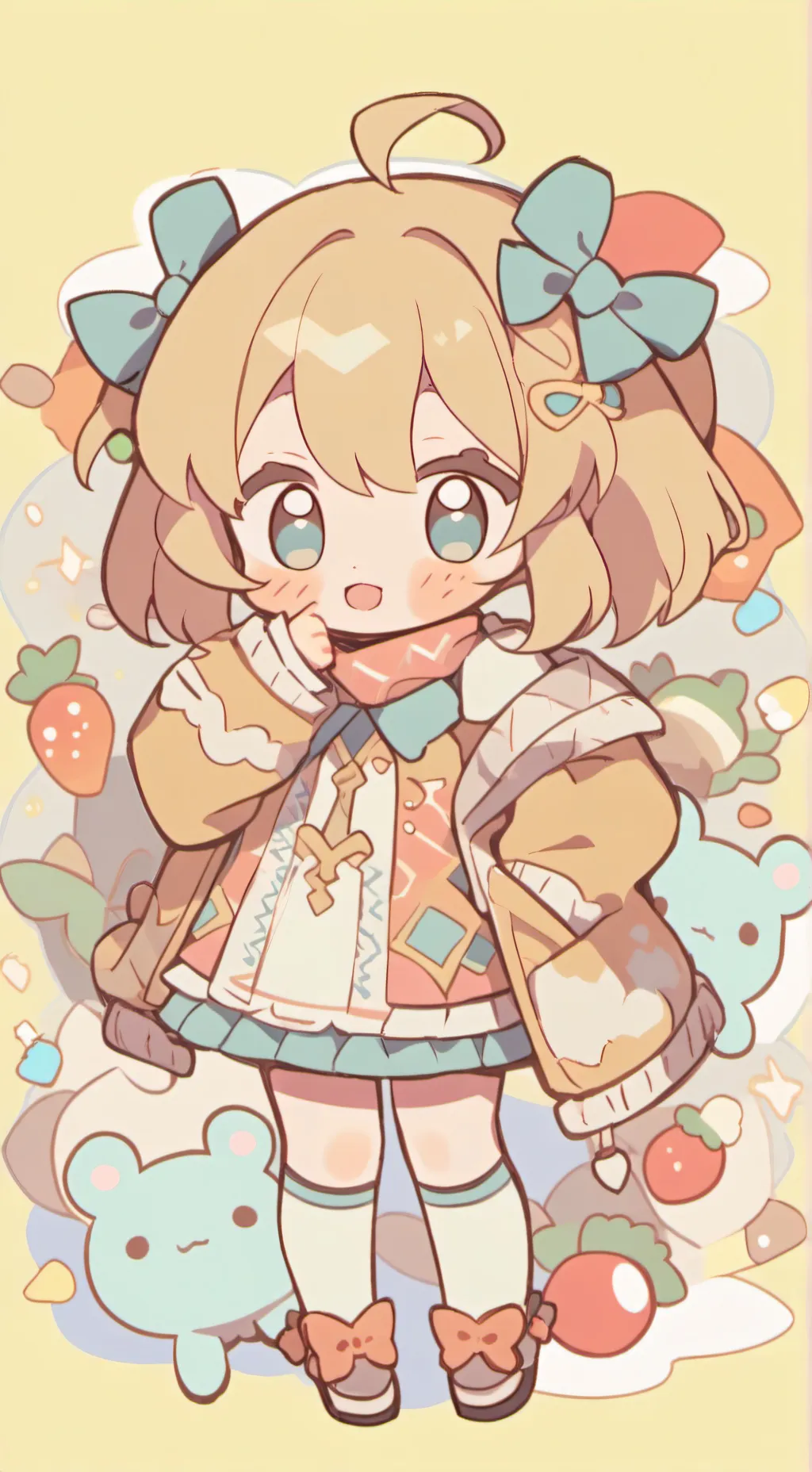 ai character: abandonada background