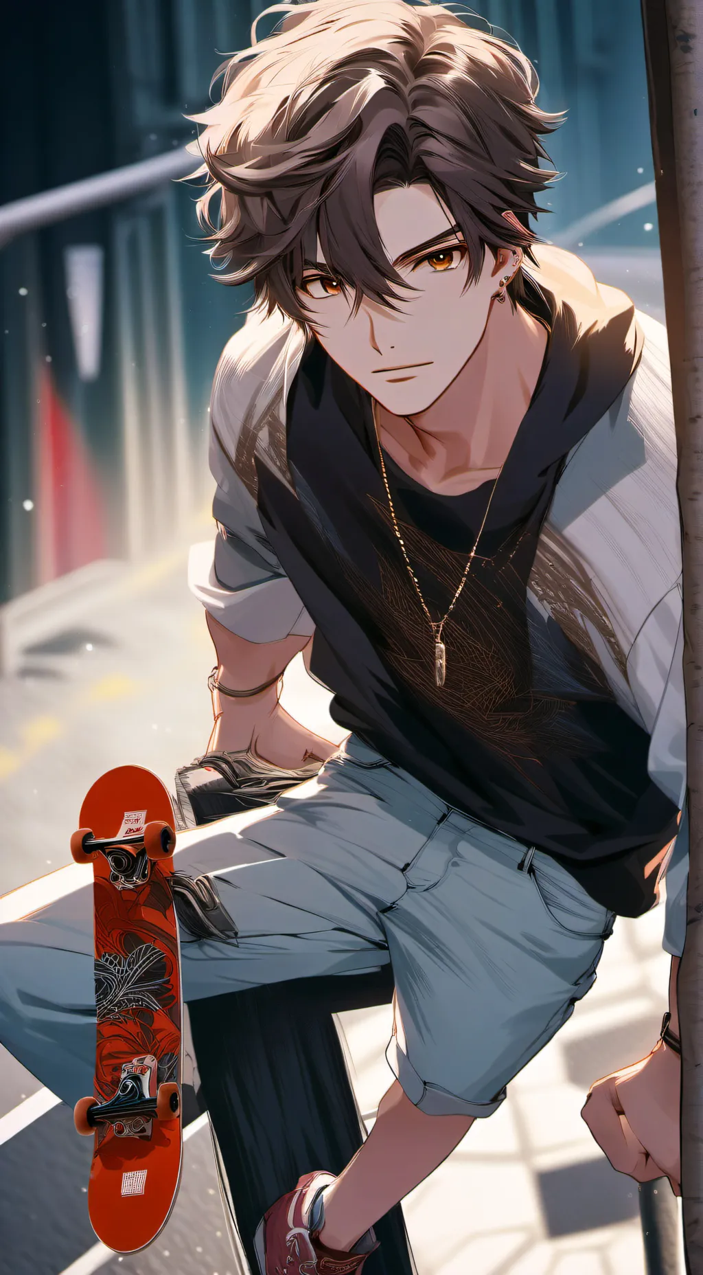 ai character: Adam  background