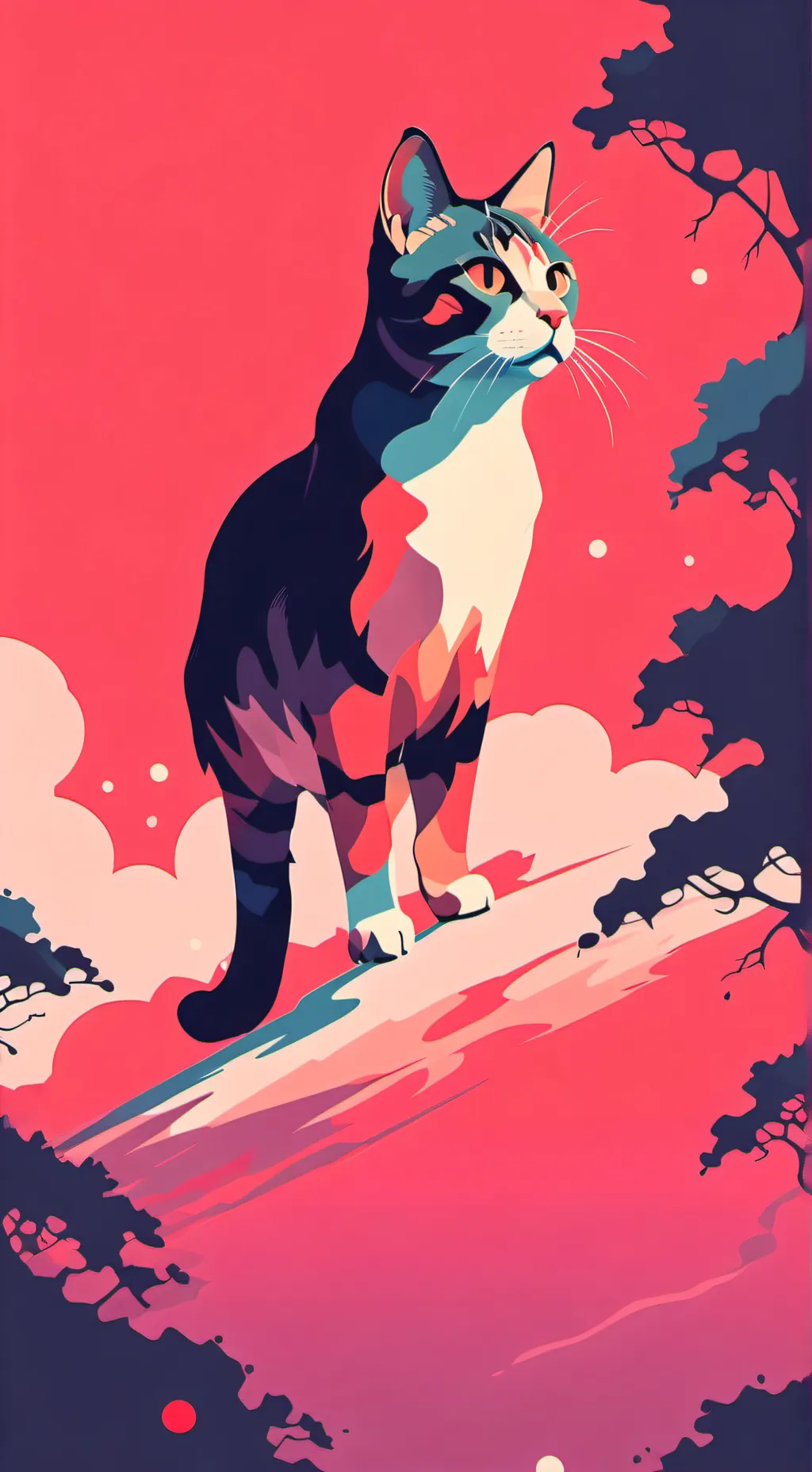 ai character: Gang of cats background