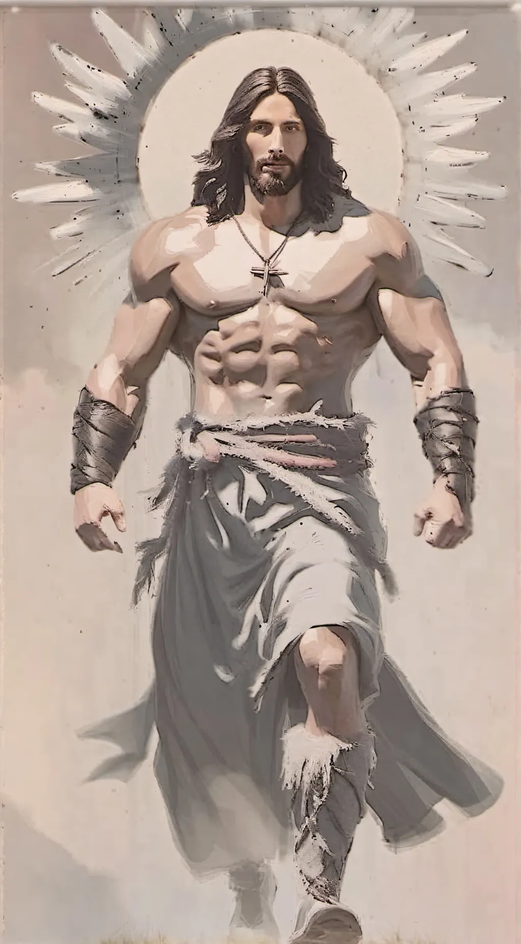 ai character: Jesus Christ  background