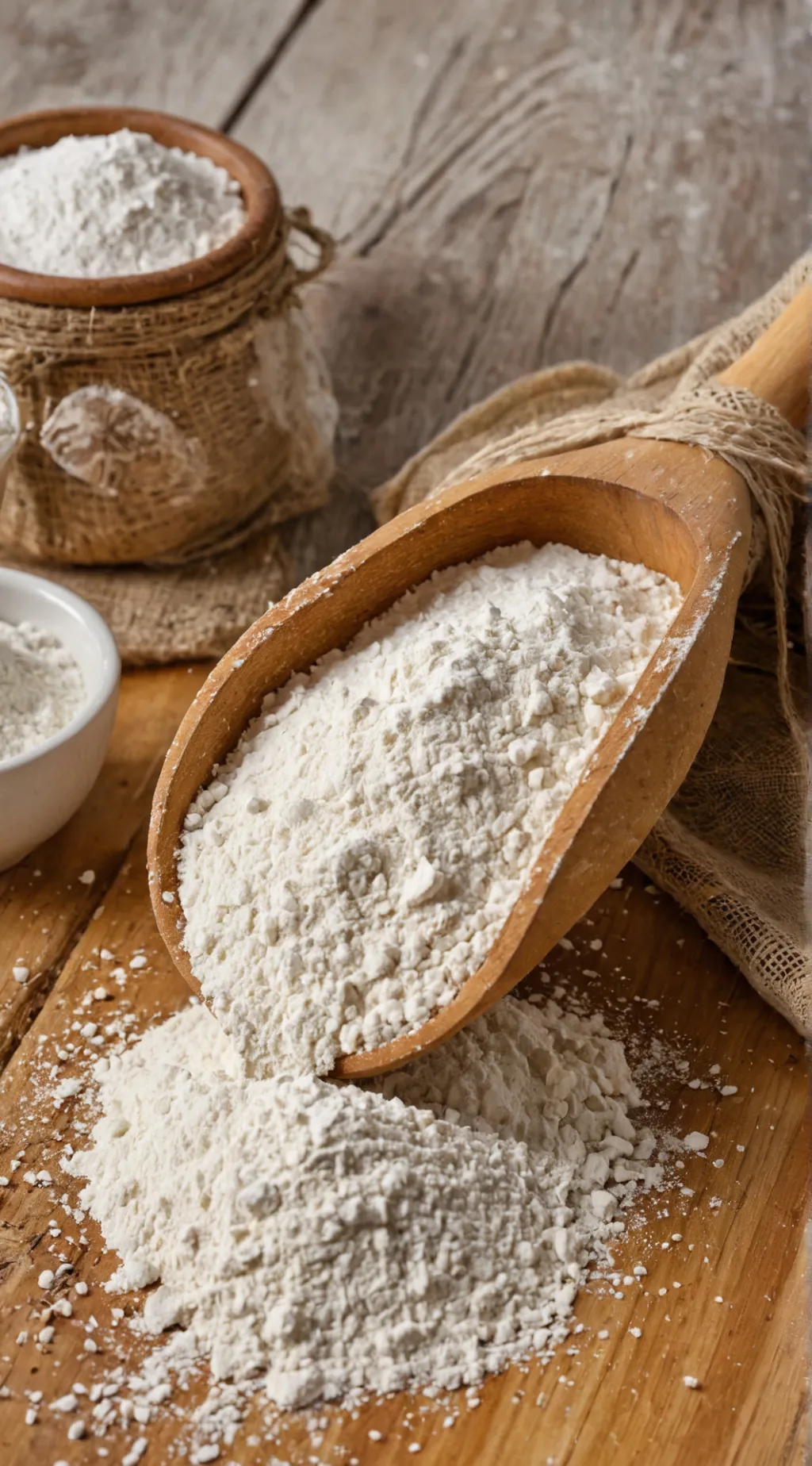 ai character: Flour background