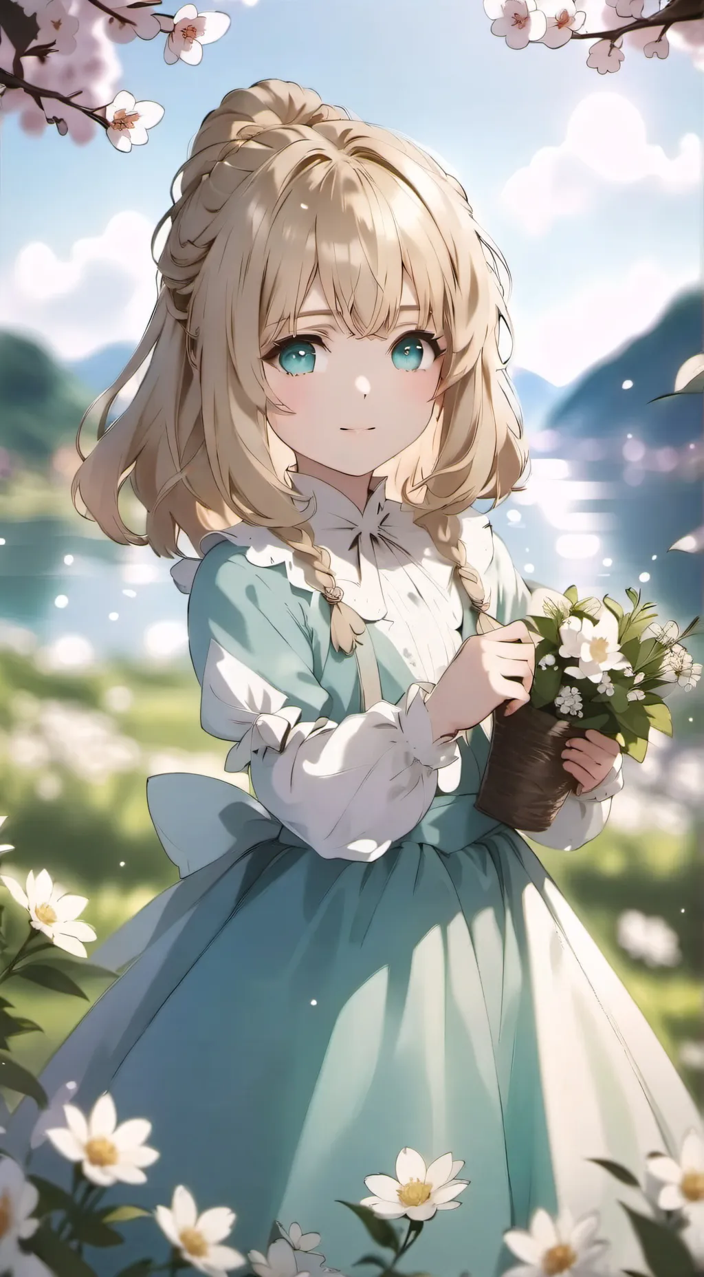 ai character: Lilac  background