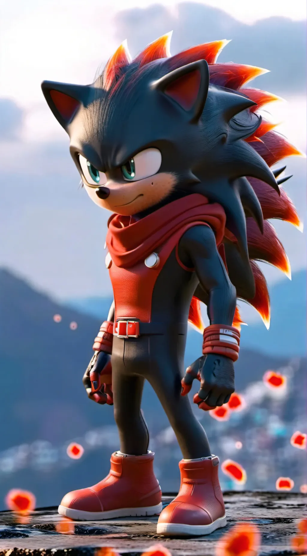 ai character: Shadow  background