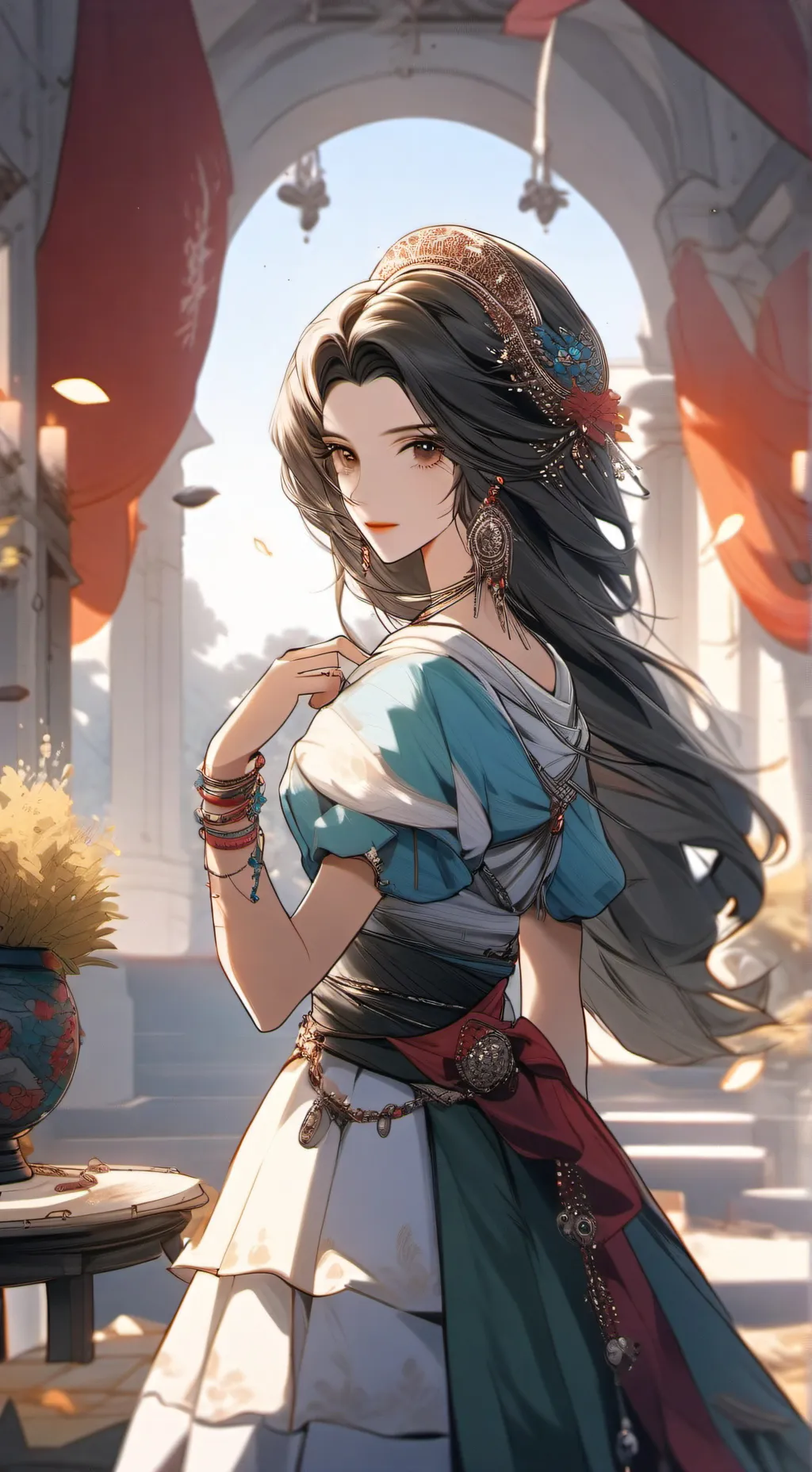 ai character: Serina Vealith background