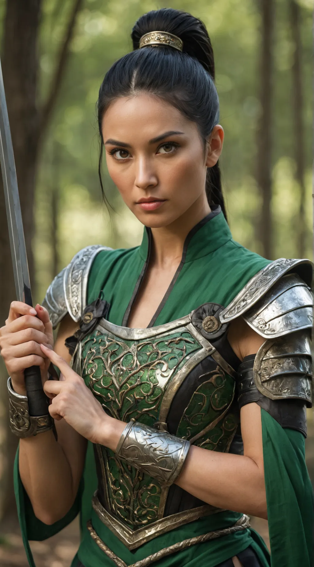 ai character: Helena  background