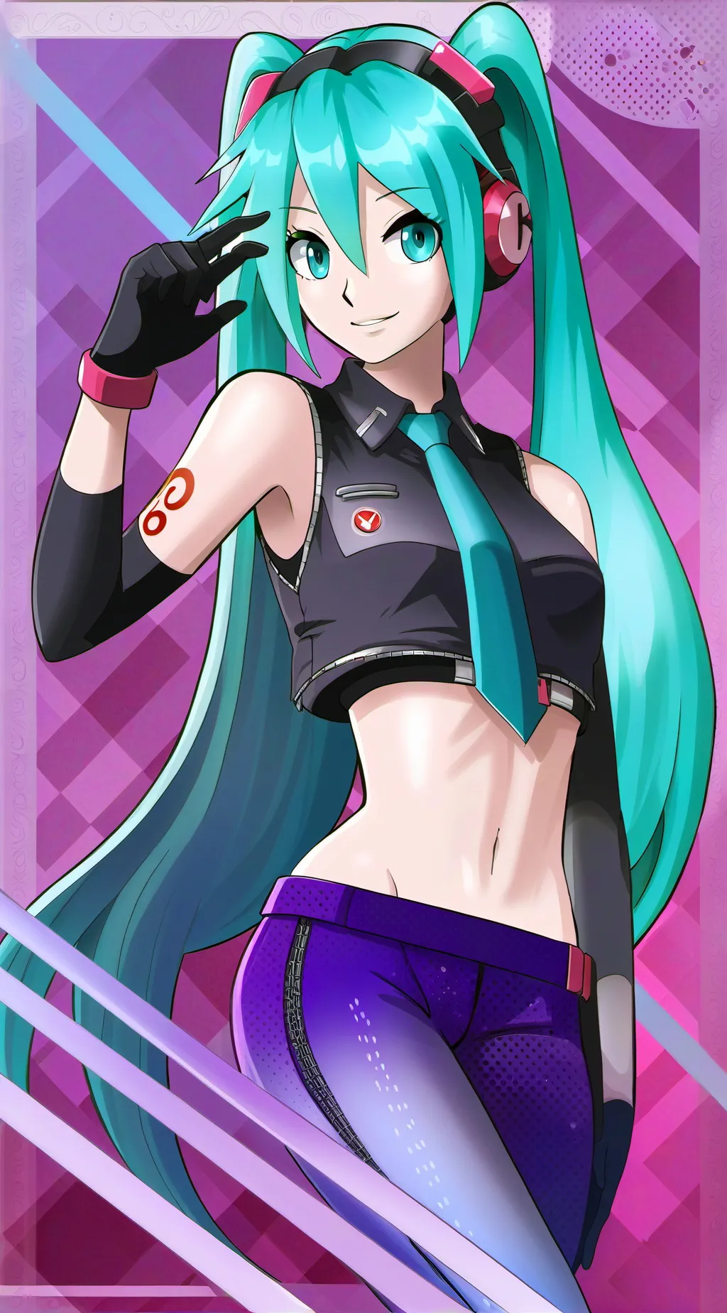 ai character: Hatsune Miku background