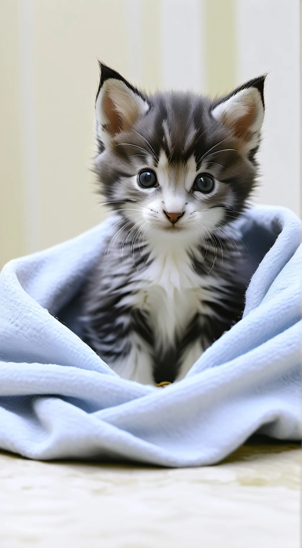 ai character: adorable kitten background