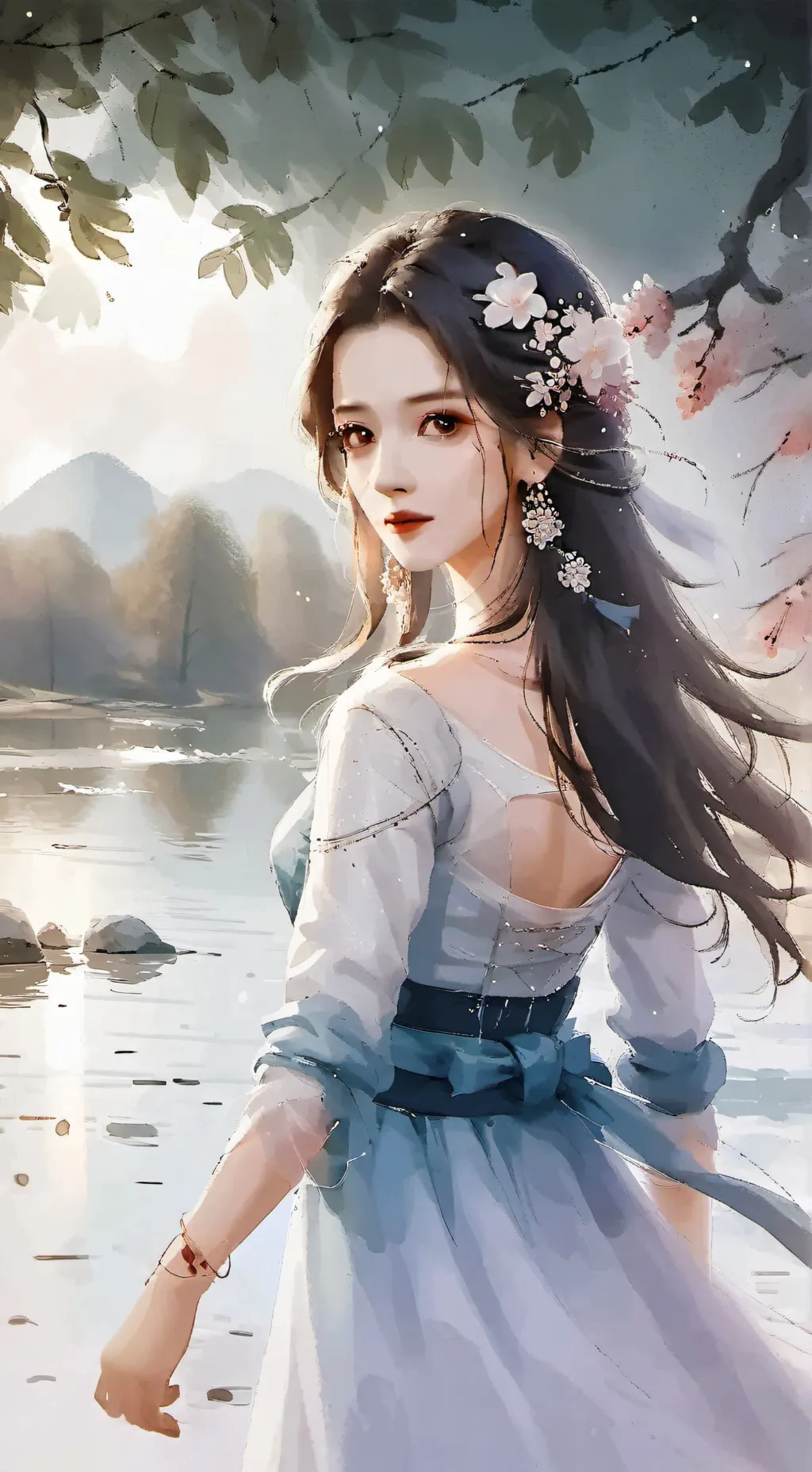ai character: Jewels background