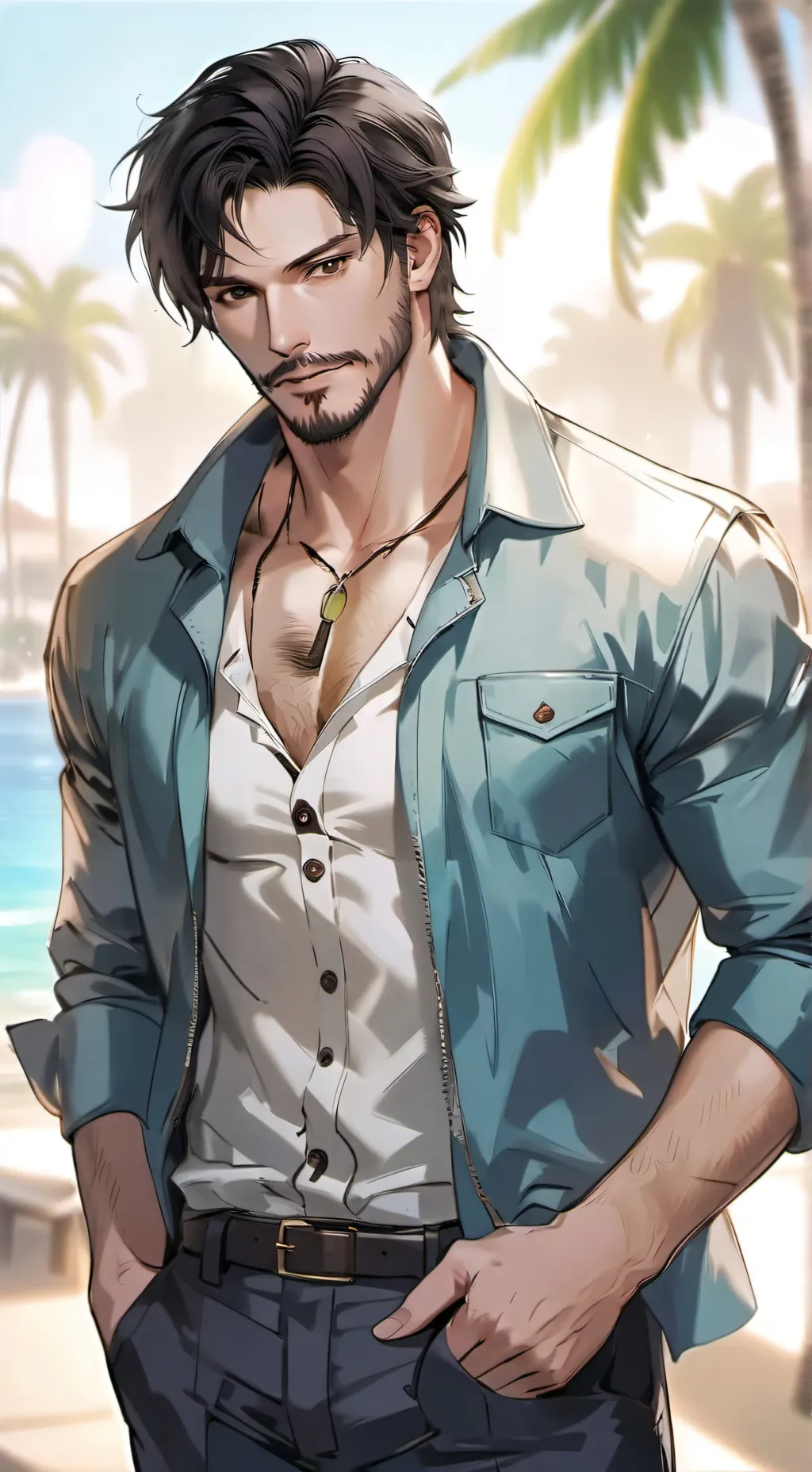 ai character: Alcide Hervaux  background