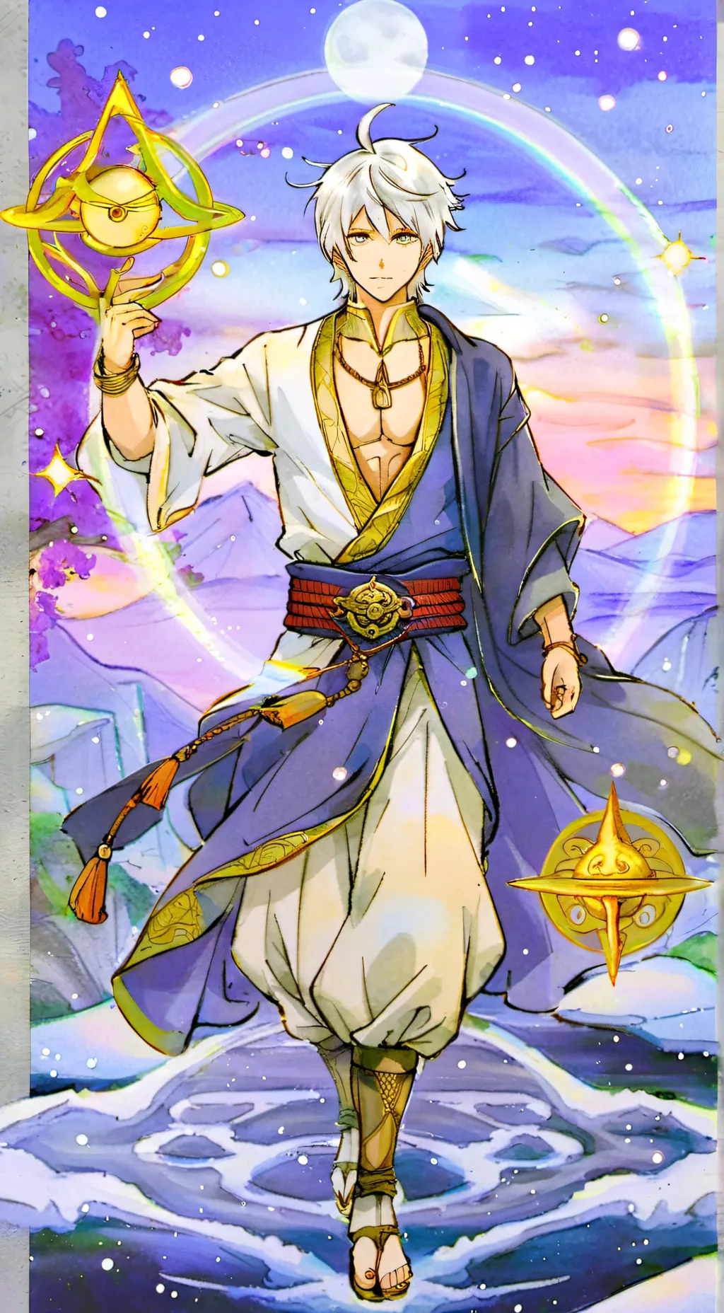 ai character: gojo? background
