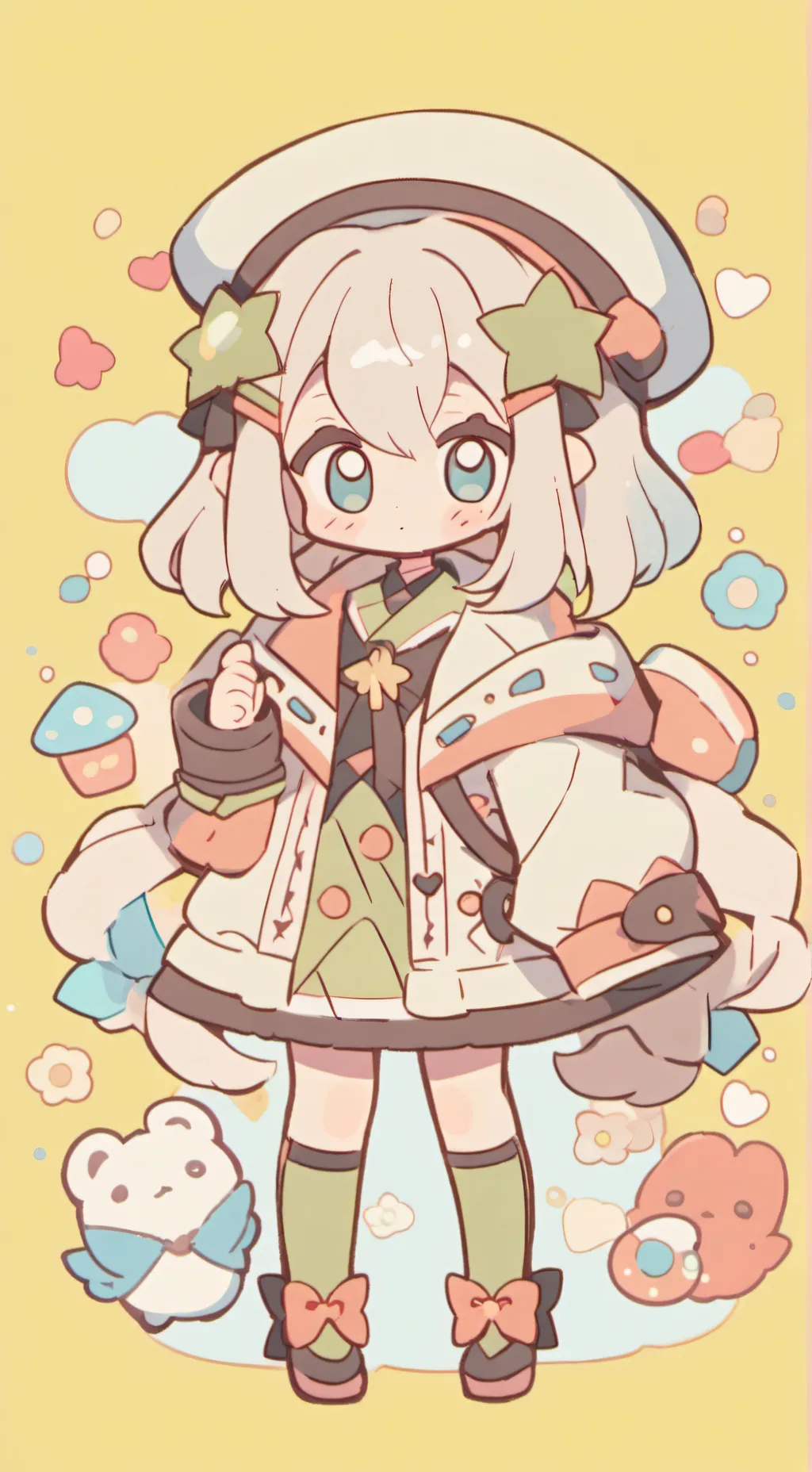 ai character: 原神全员 background