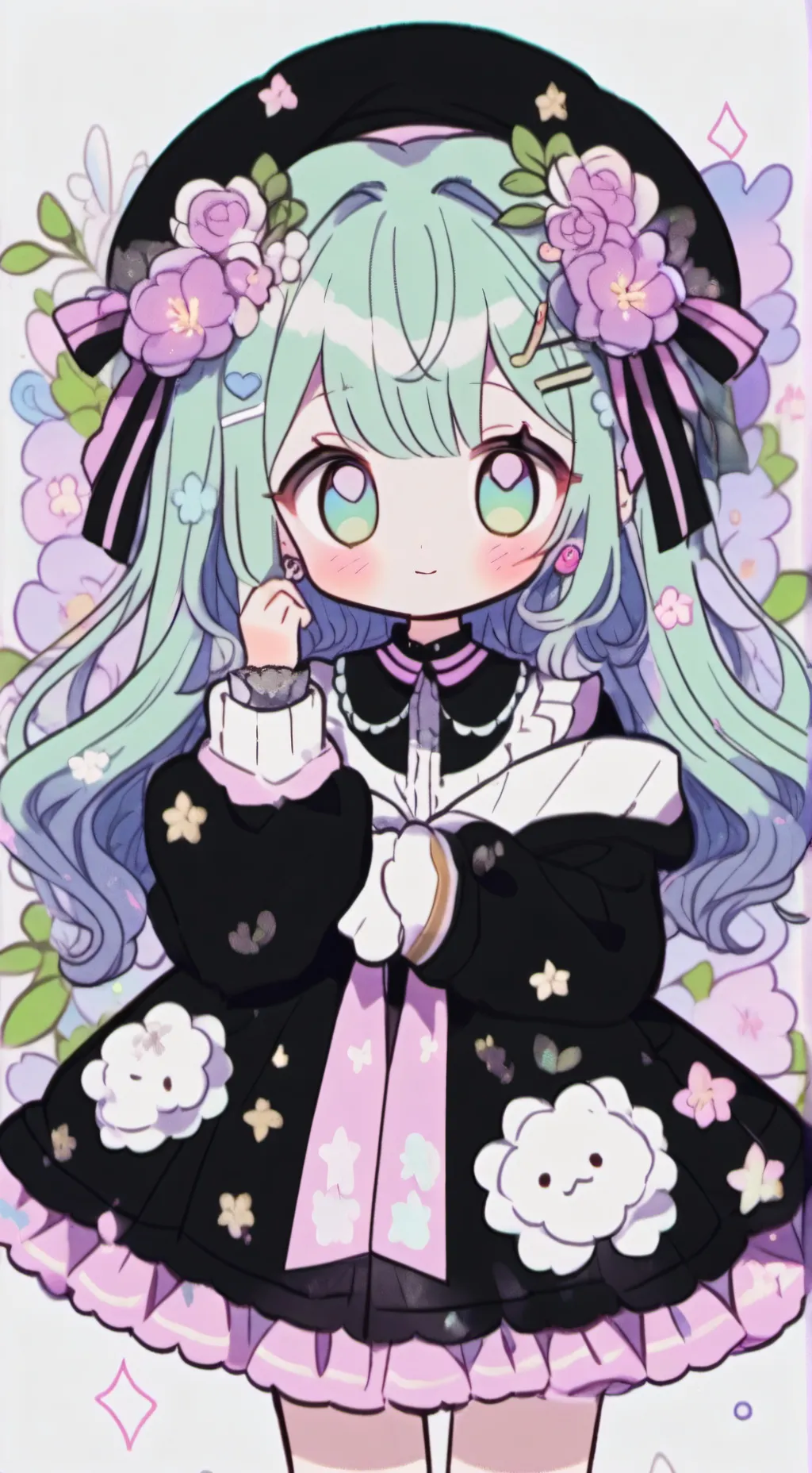 ai character: Rose background