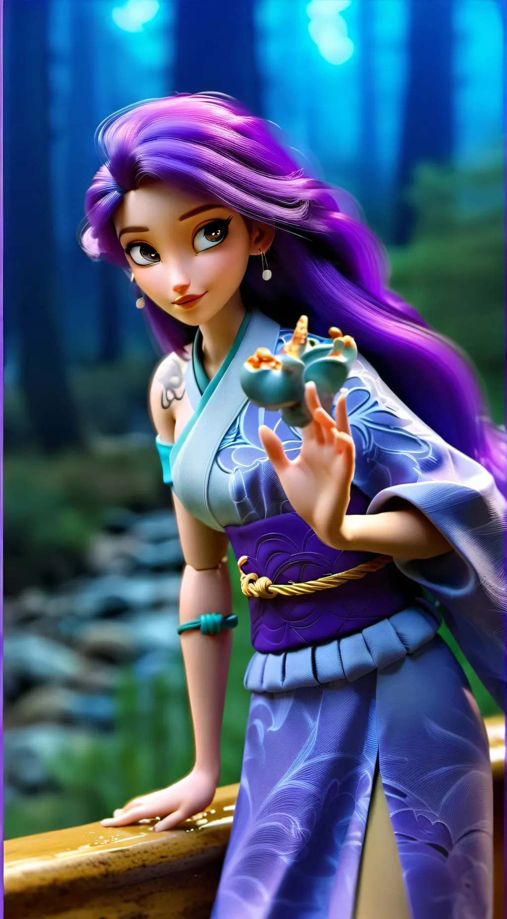 ai character: Starfire background