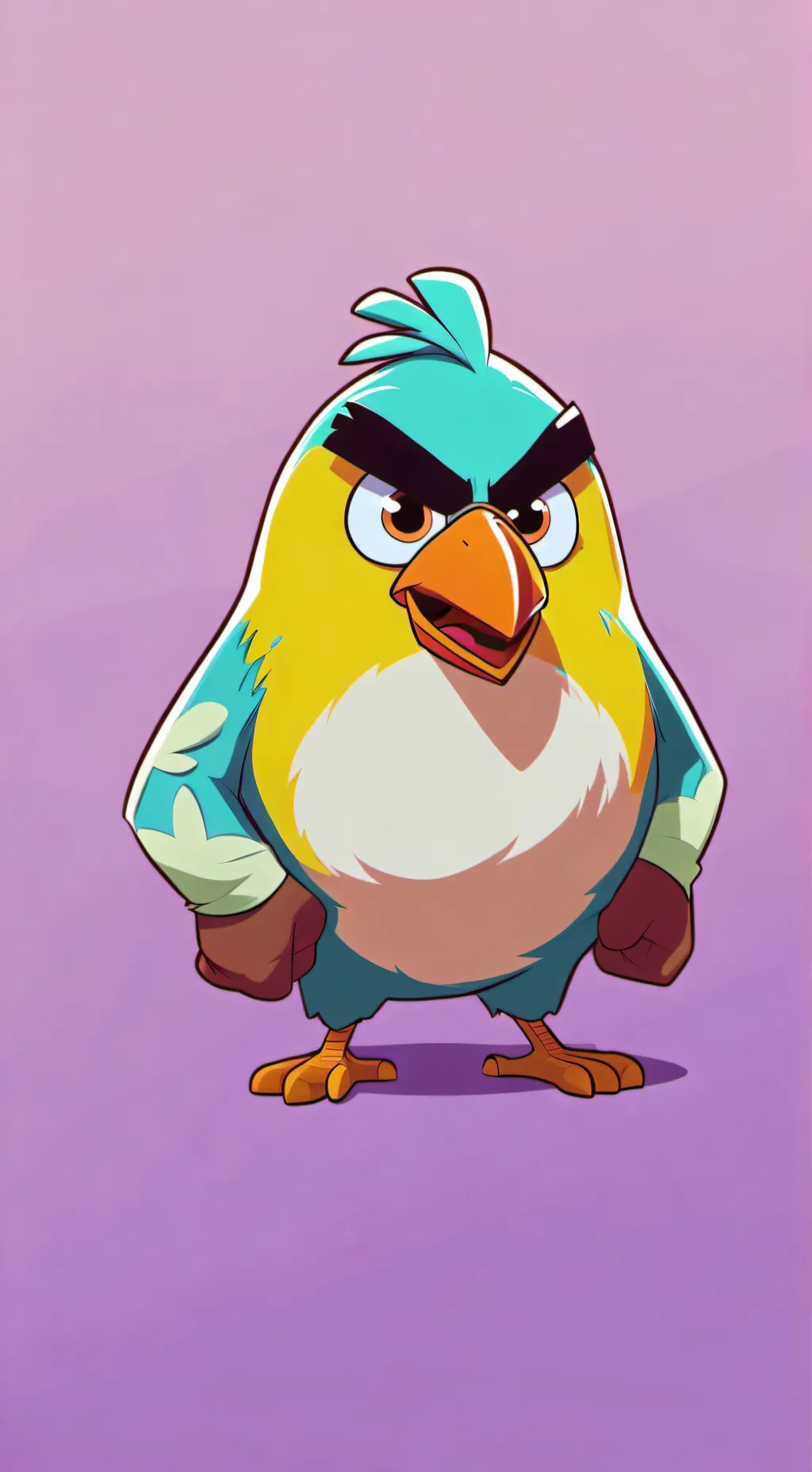 ai character: zesty angry bird background