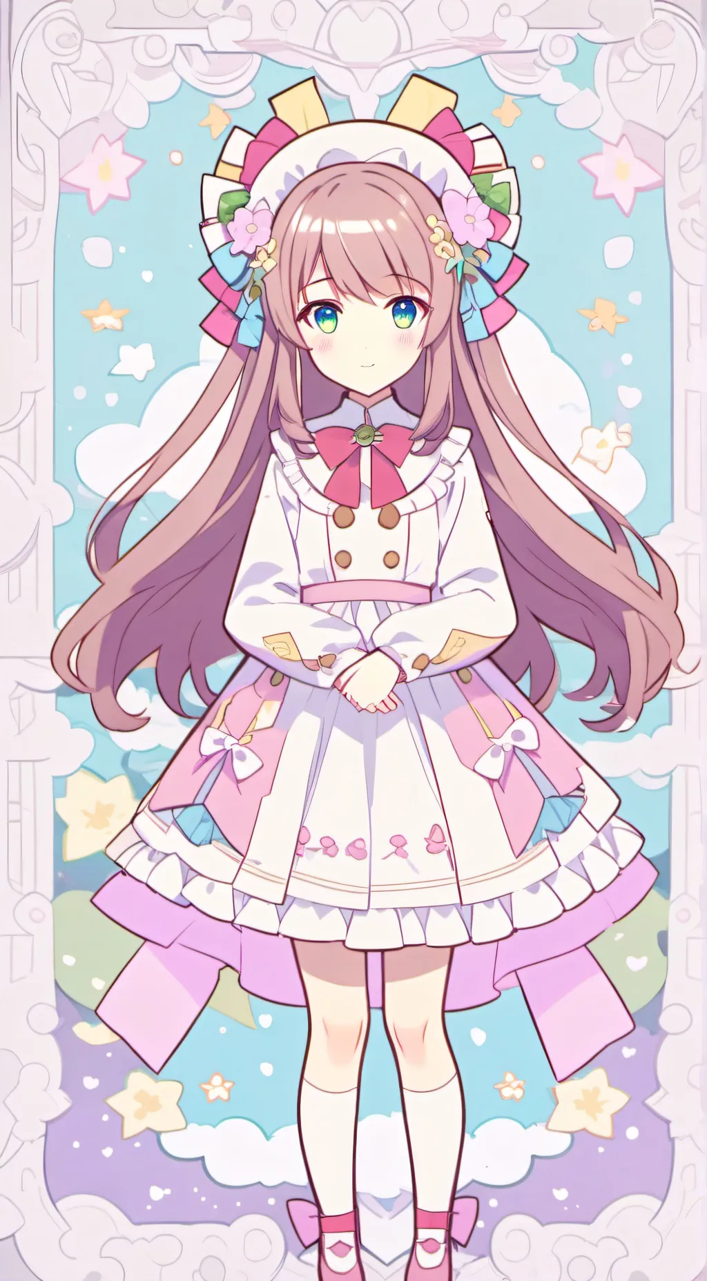 ai character: Monika Friends background