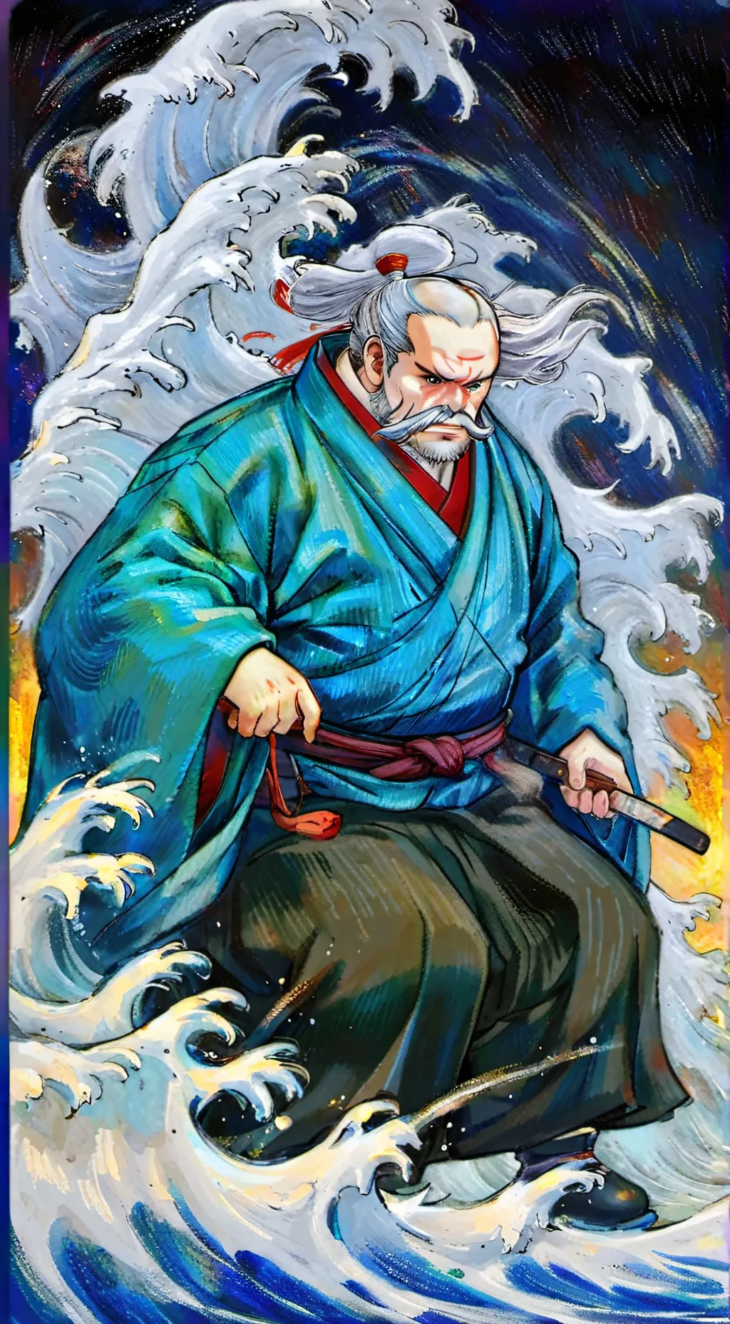 ai character: Jinbe background