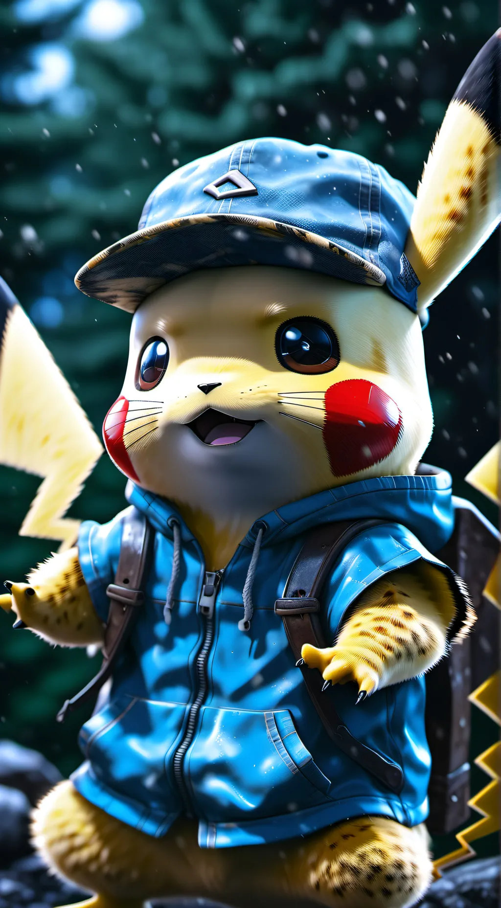 ai character: Pikachu background