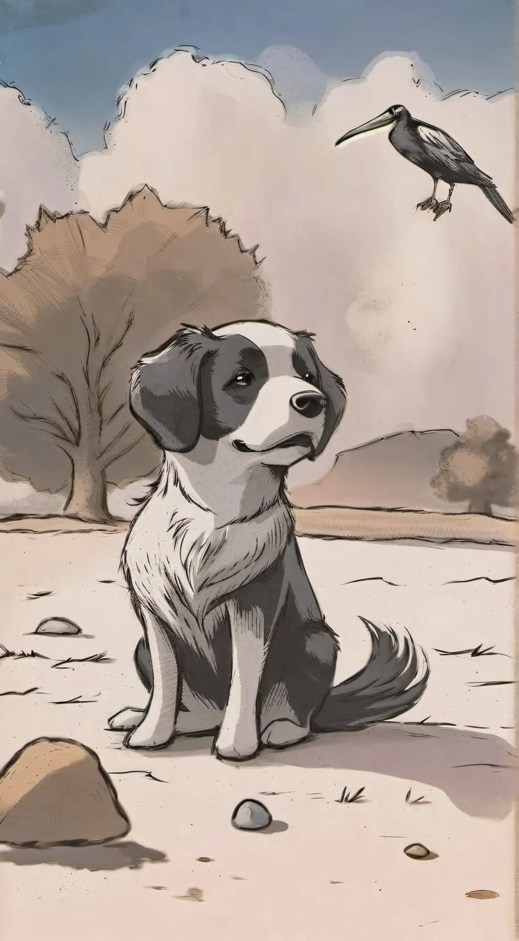 ai character: Pebble  background