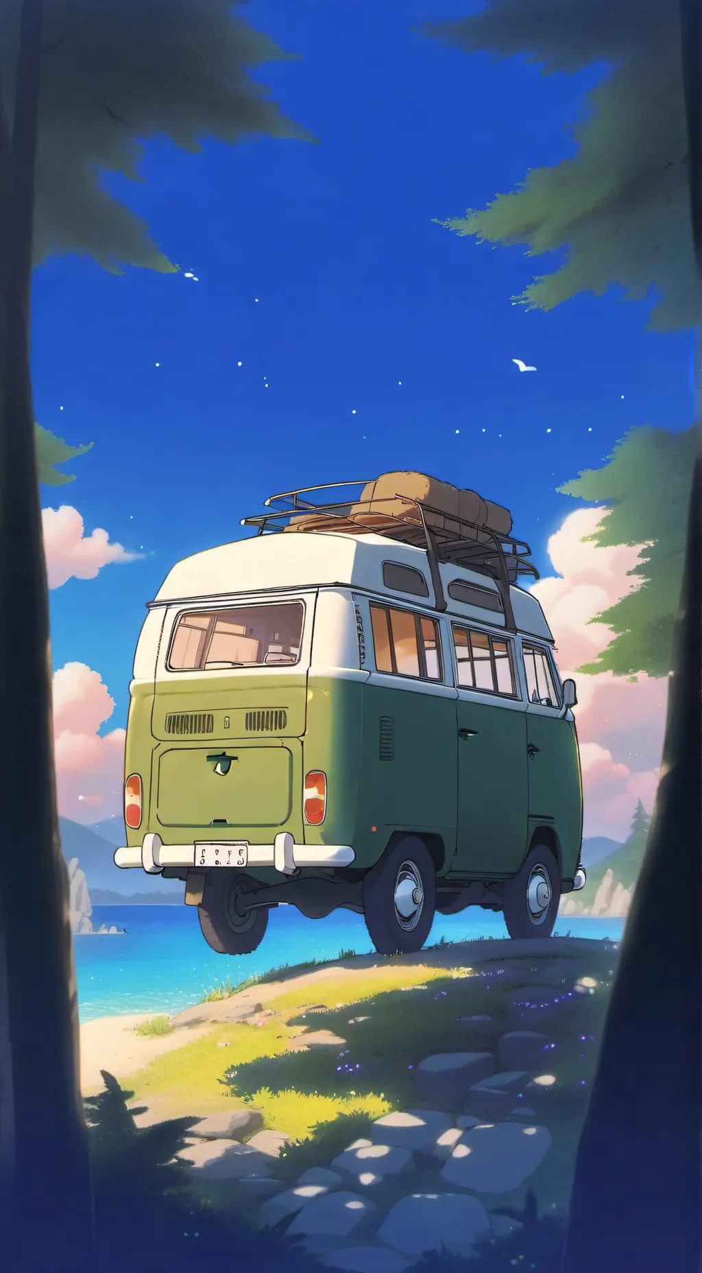 ai character: family trip background