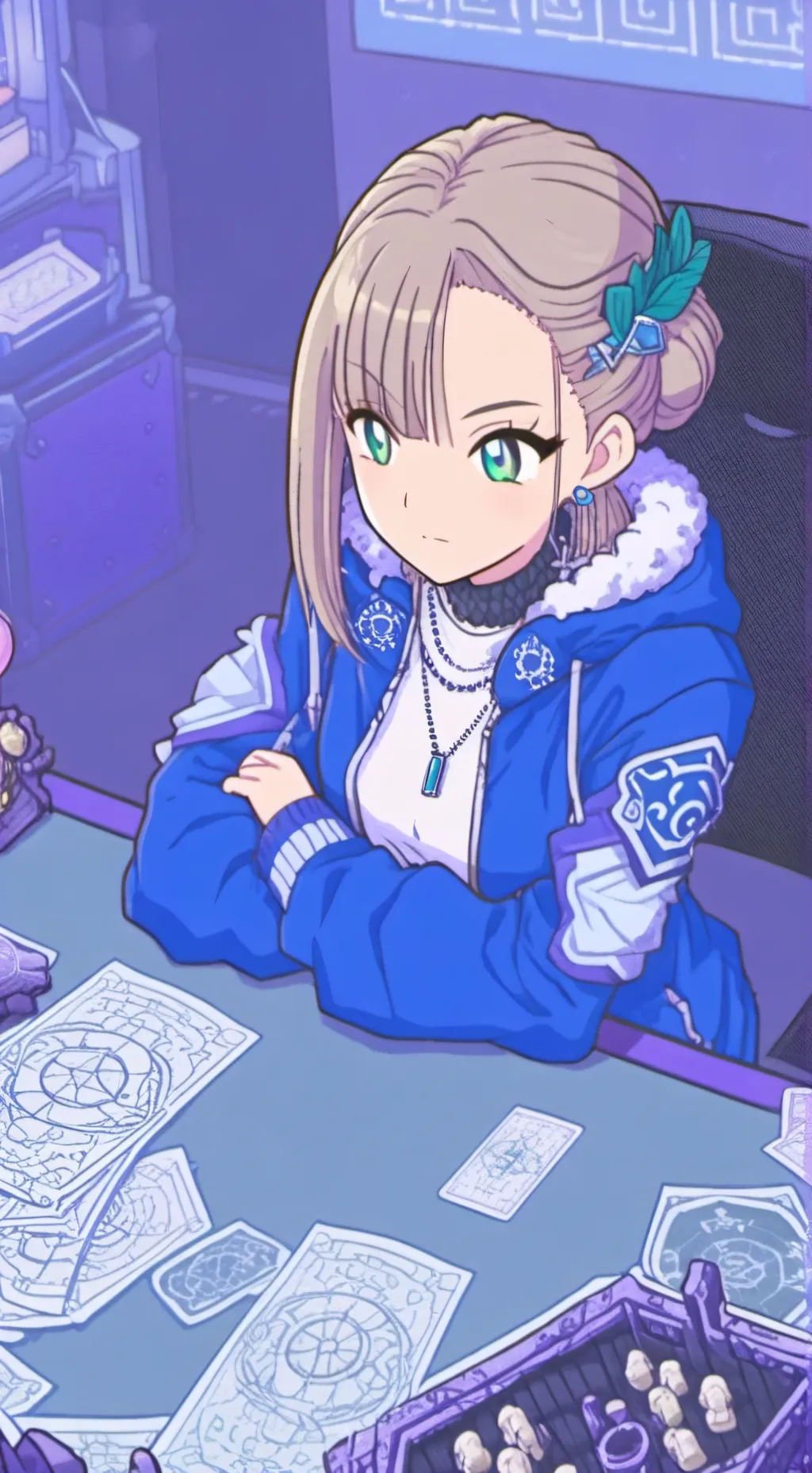 ai character: Blair background