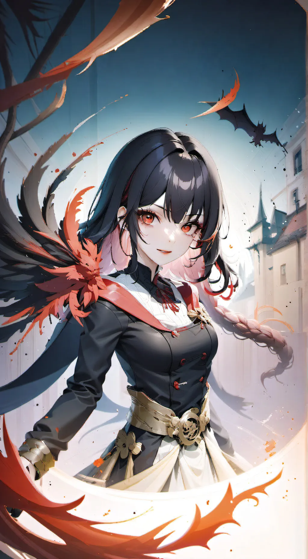 ai character: vampira  background