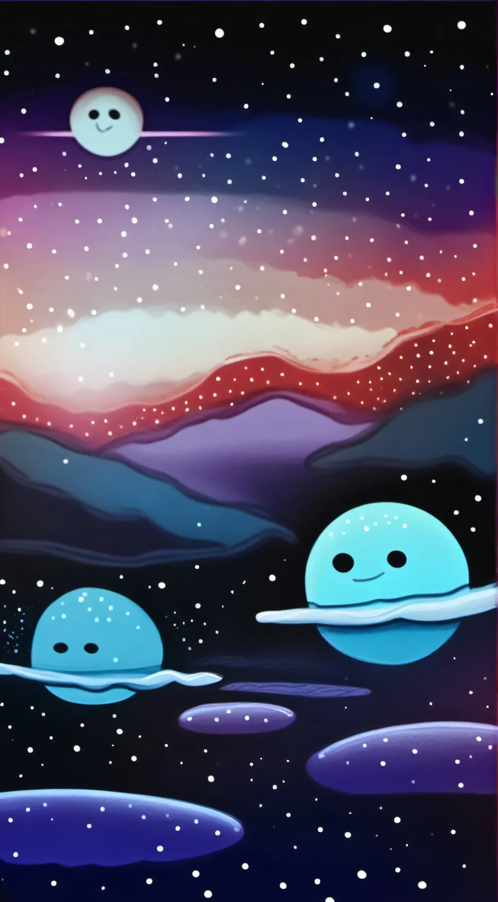 ai character: Fun Solarballs background