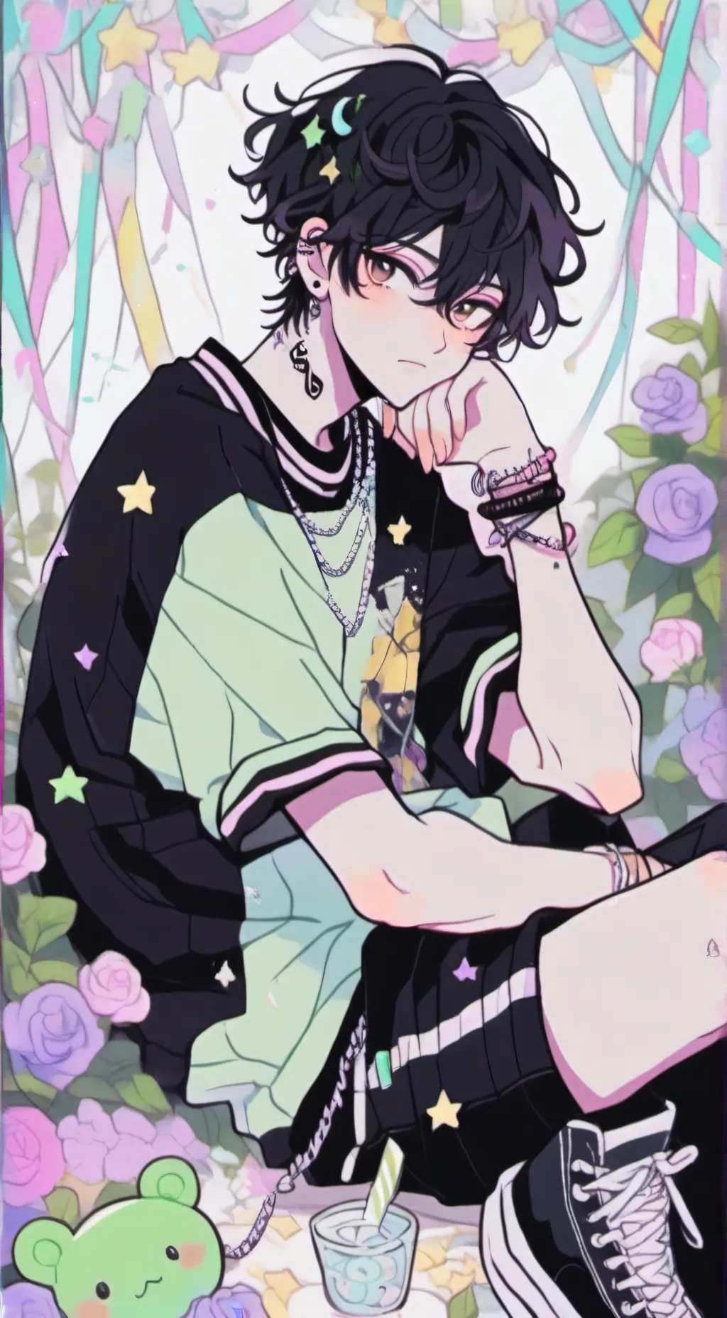 ai character: 🪷Kayden🪷 background