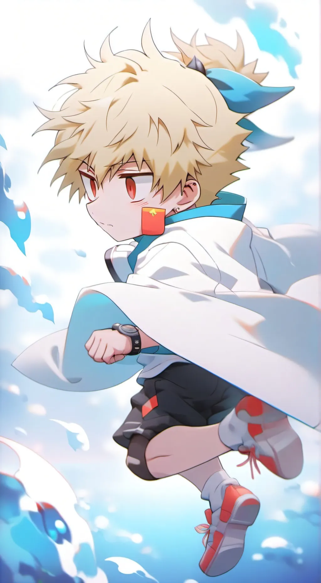 ai character: Deku bakugo baby  background